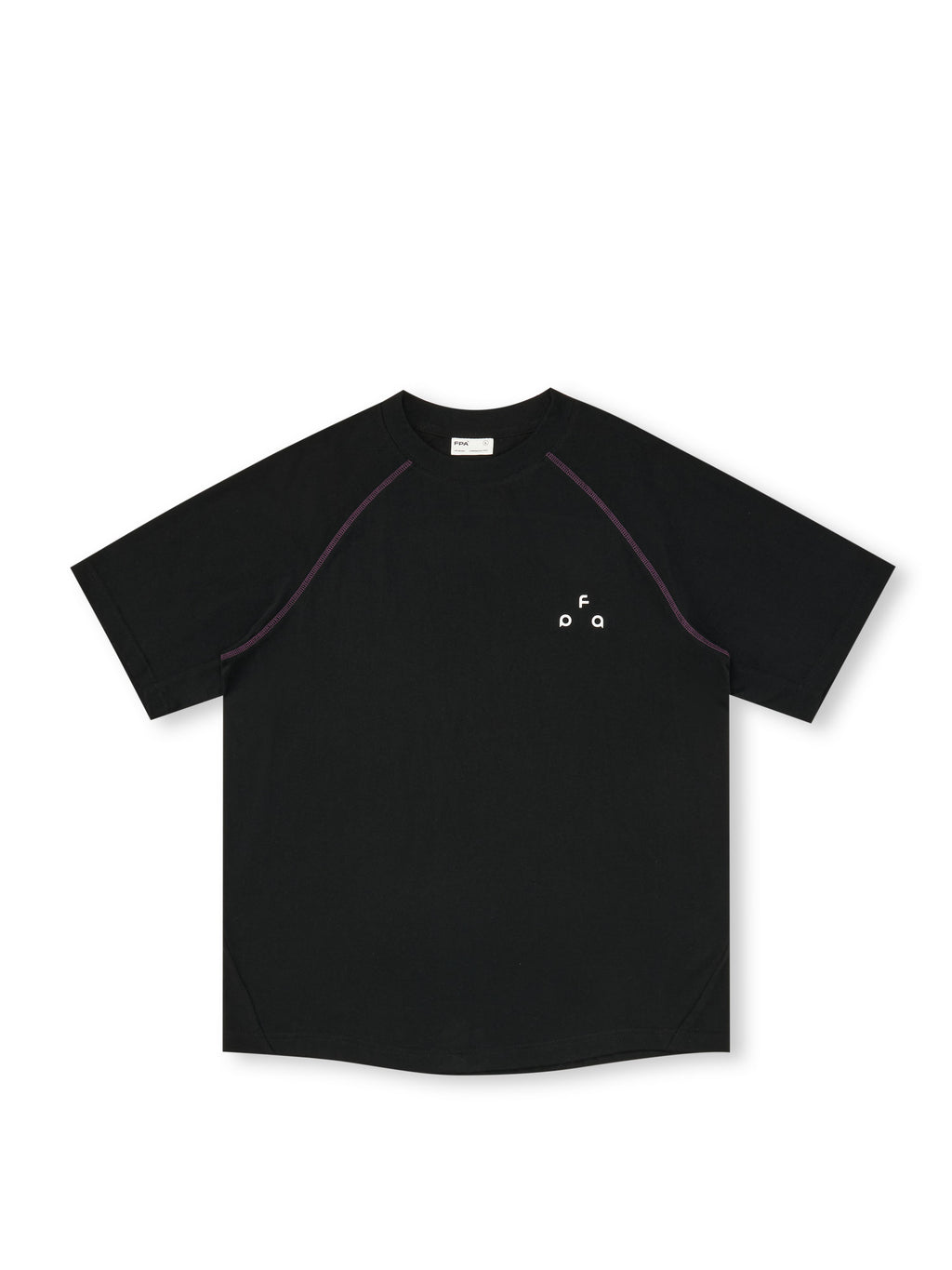 FPA Quick-Dry 7A Antibacterial Hasso Thread Short-Sleeve T-Shirt, Chinese Streetwear, Relaxed Fit, Crew Neck, Couple's Matching, Summer Black Tee