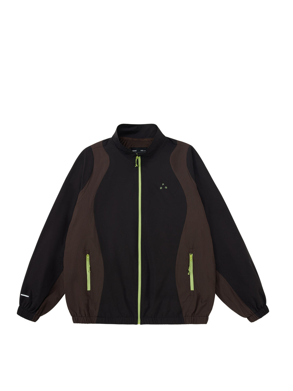 FPA Color-Block Running Windbreaker Jacket Outdoor Sports American Retro Lightweight Stand Collar Coat