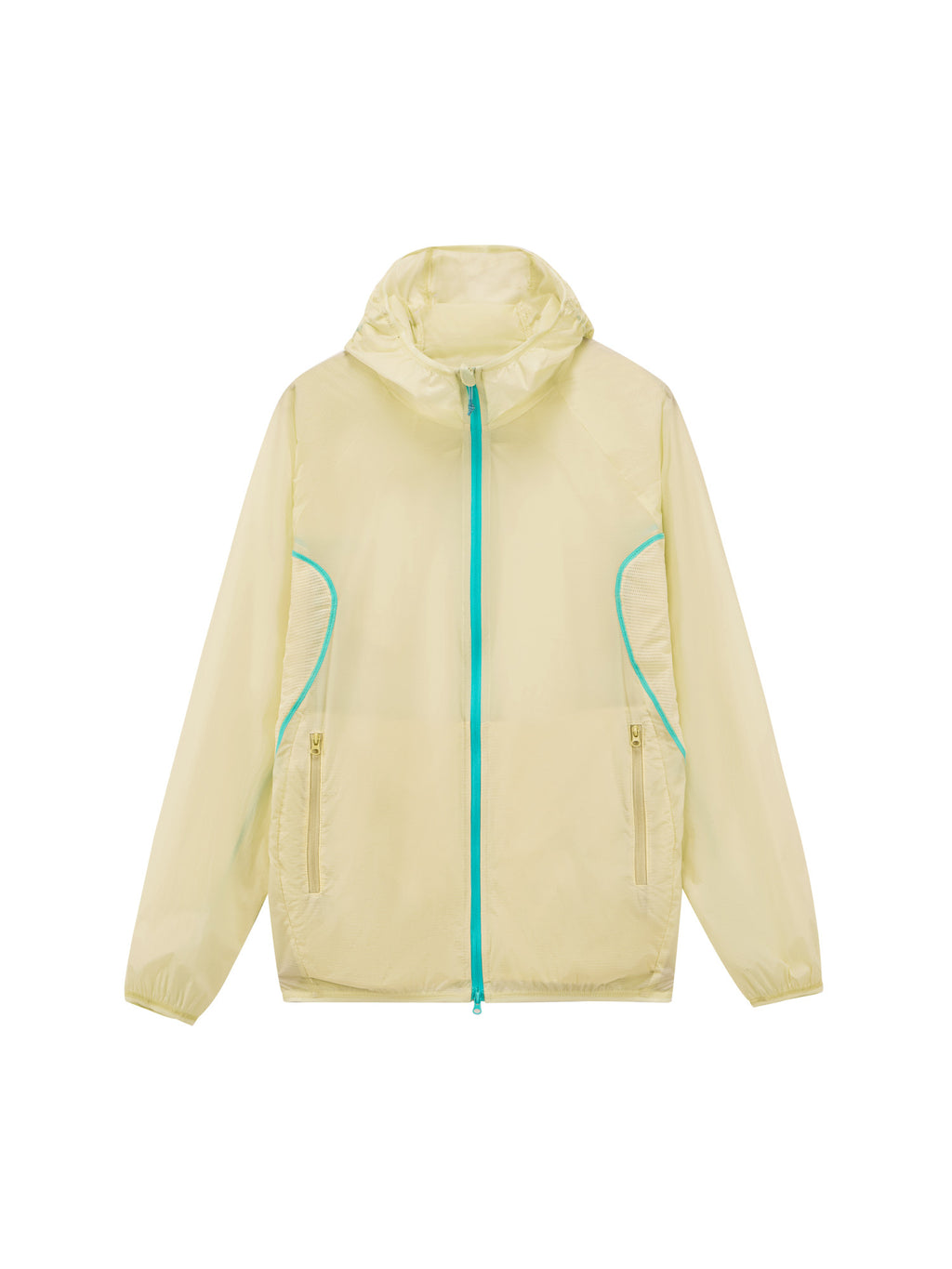 FPA Plaid Mesh Breathable Sun Protection Jacket with Contrast Color, Summer Outdoor Couple Hooded UV Jacket