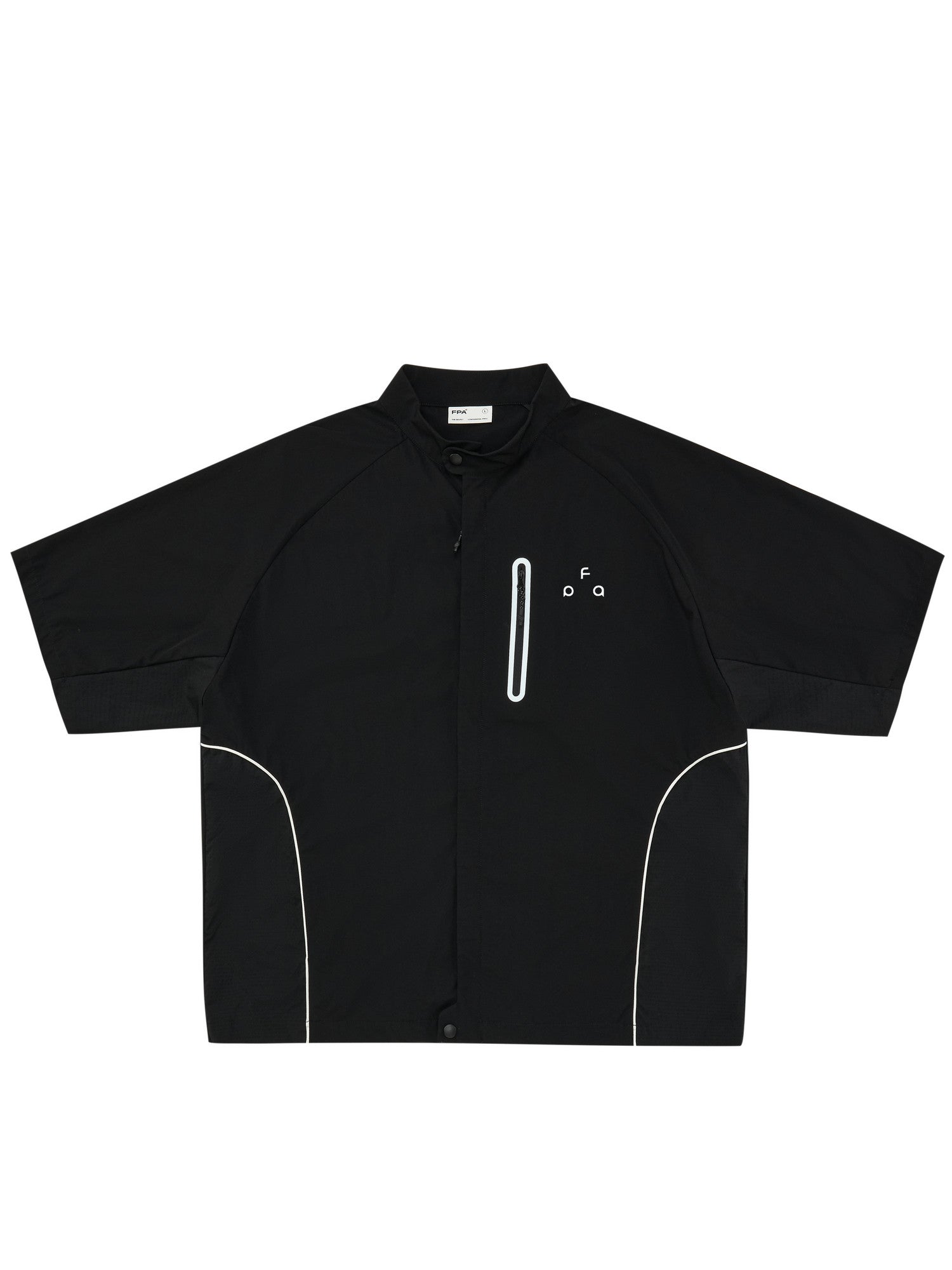 FPA Cool-Touch Quick-Dry Sports Short-Sleeve Shirt – American-Style Outdoor Color-Block Summer Streetwear Zip-Up Shirt Jacket