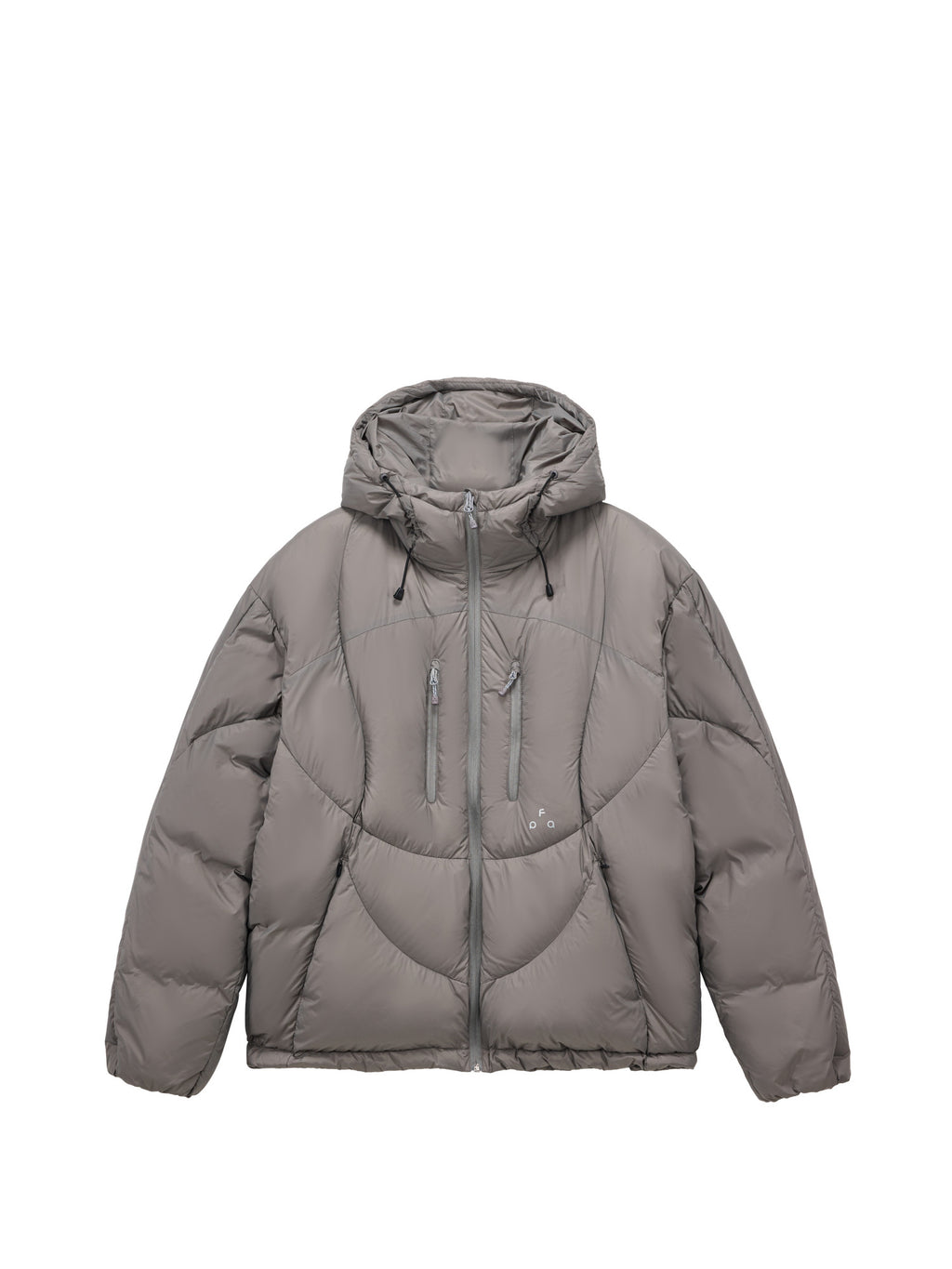 FPA Double-Zip Curved Seam Hooded Matte Down Jacket – Winter Sports Premium Warmth