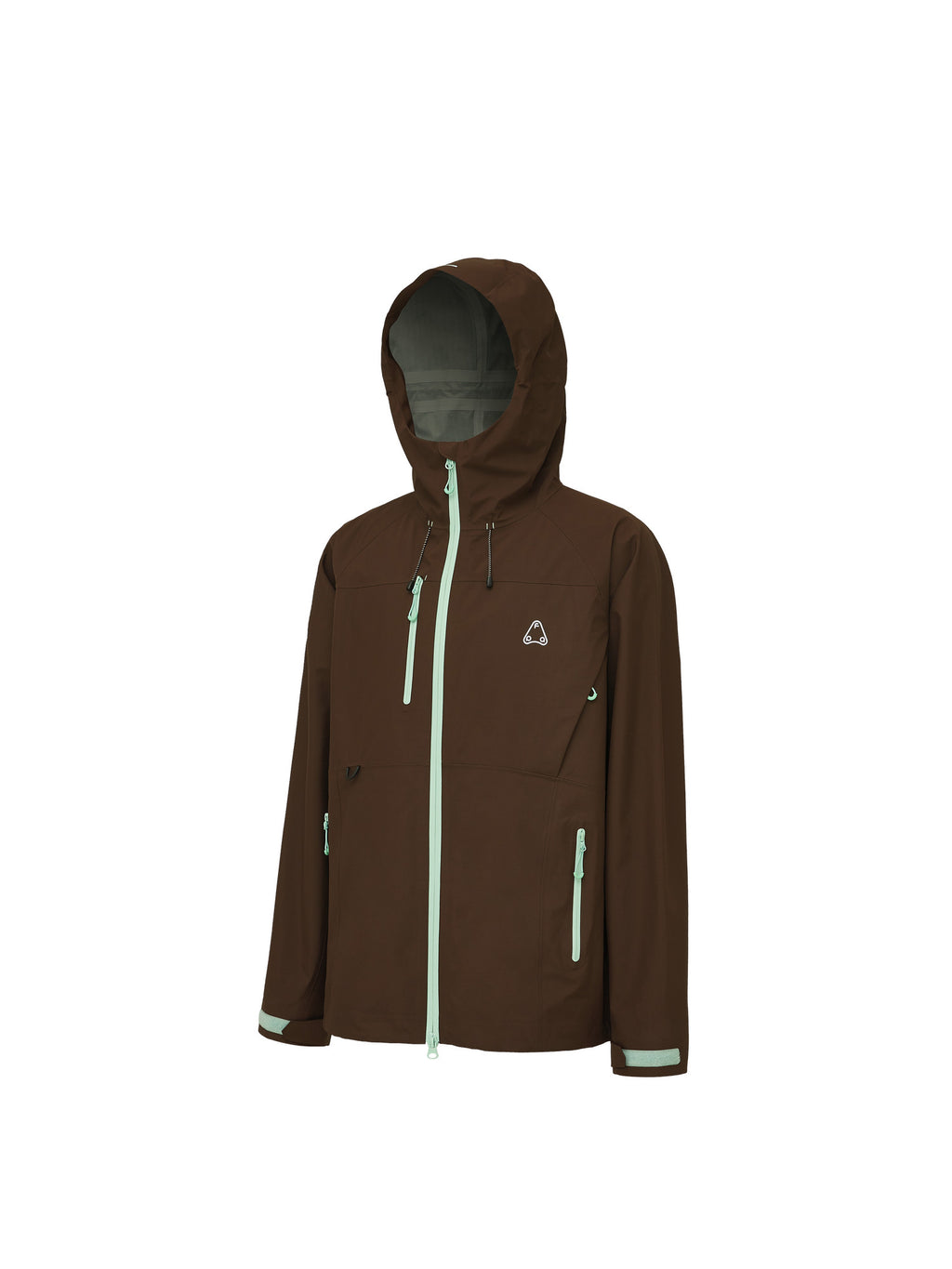 FPA Color-Block Multi-Pocket 3L Hardshell Jacket with Seam-Sealed Construction for Outdoor Sports, Hiking, and Mountaineering