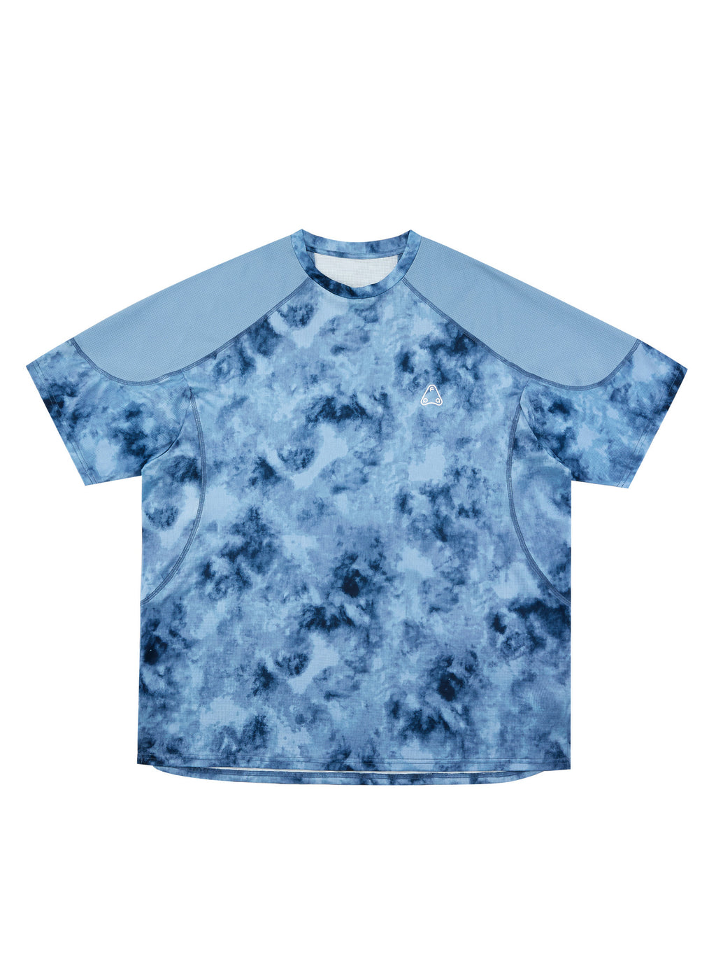 FPA Breathable Tie-Dye Paneled Quick-Dry Short Sleeve T-Shirt for Outdoor Sports, Lightweight Running & Fitness, Premium Minimalist Style for Men