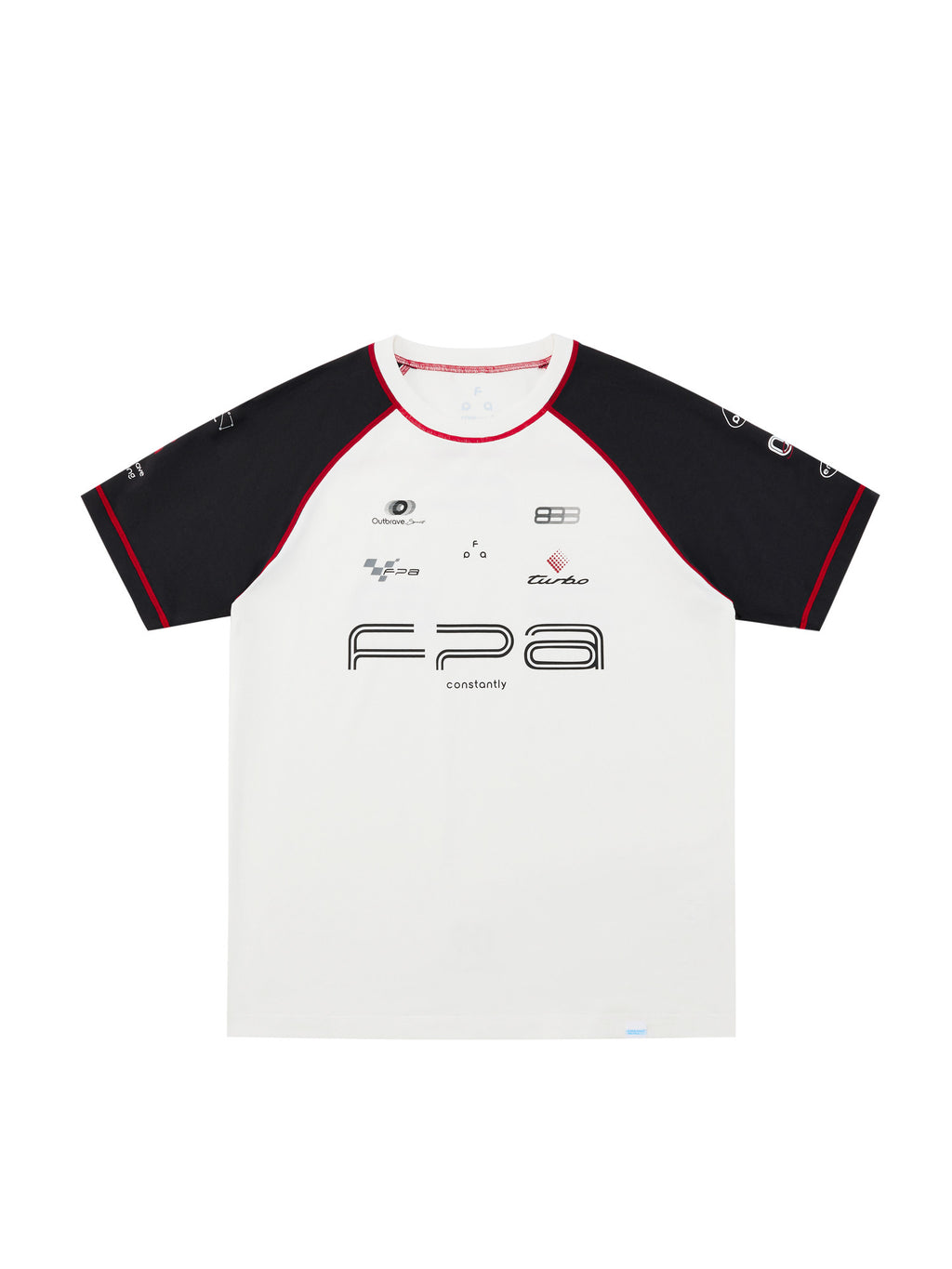 FPA Sport COOLMAX Racing Short Sleeve T-Shirt - Summer Contrast Color Crew Neck, Premium Fit, Cool & Breathable