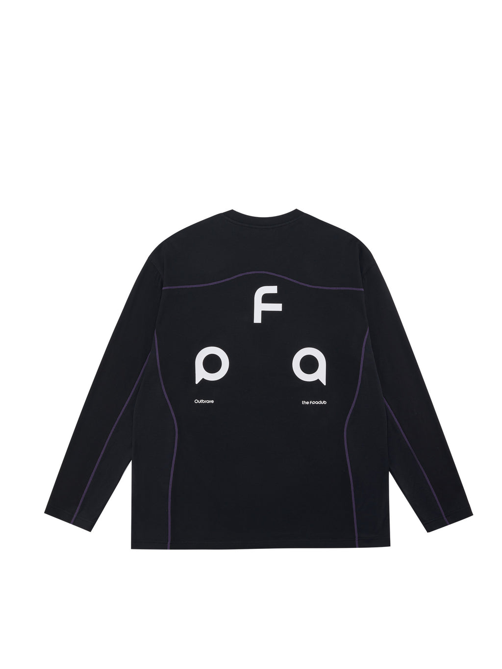 FPA Triangle Logo Color-Block Long Sleeve Tee for Spring/Autumn Outdoor Quick-Dry Basic Round Neck Casual Couple T-Shirt