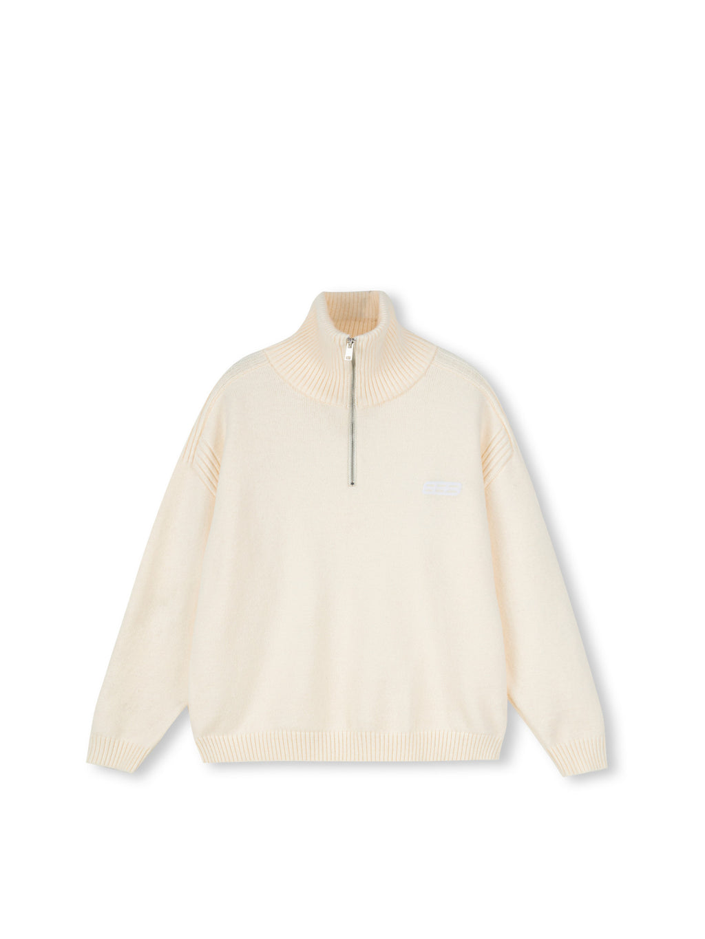 FPA Half-Zip High Neck Pullover Sweater – Spring/Fall 2026 New, Loose Fit, Minimalist Design Couple Knitwear