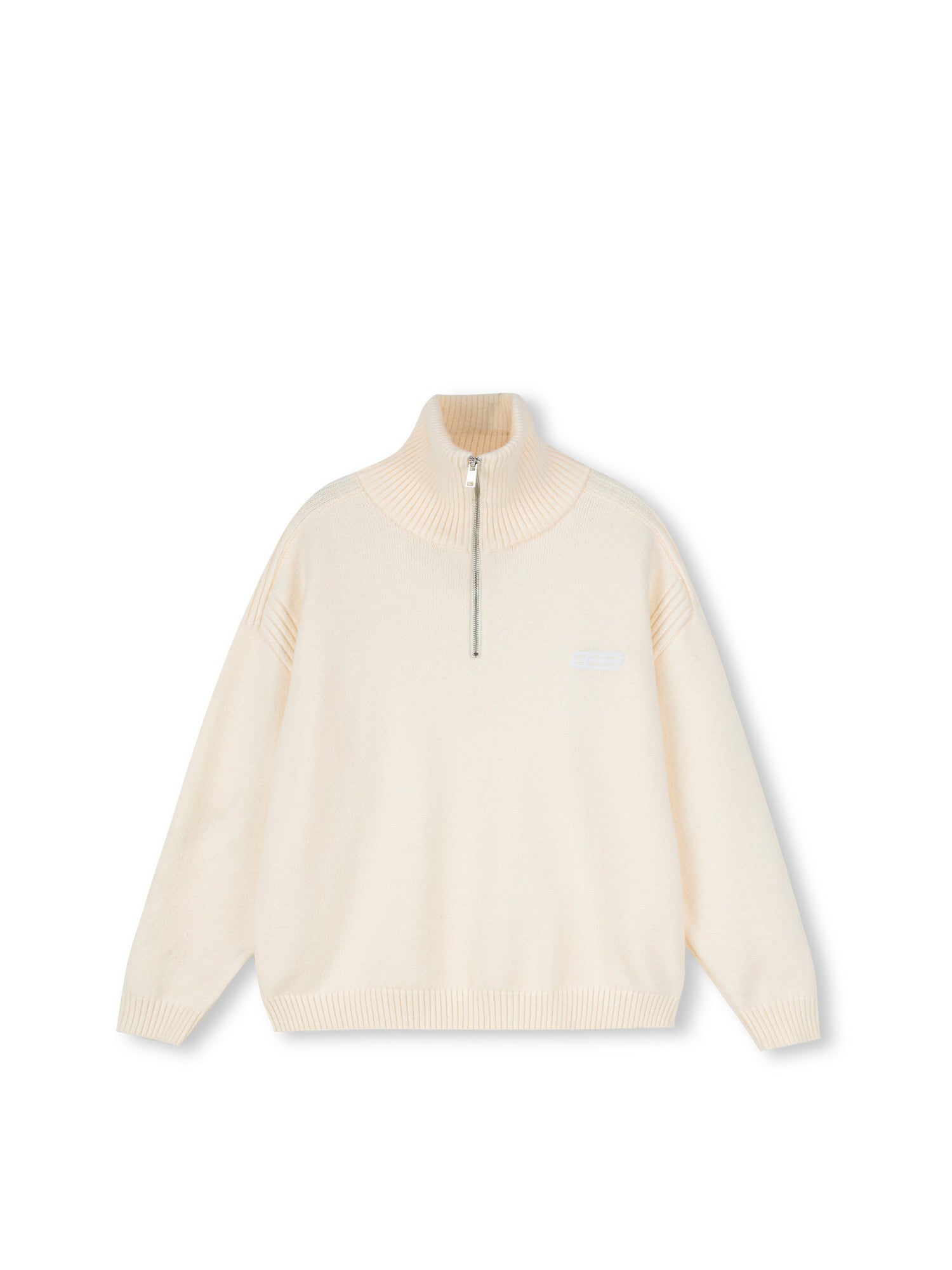 FPA Half-Zip High Neck Pullover Sweater – Spring/Fall 2026 New, Loose Fit, Minimalist Design Couple Knitwear