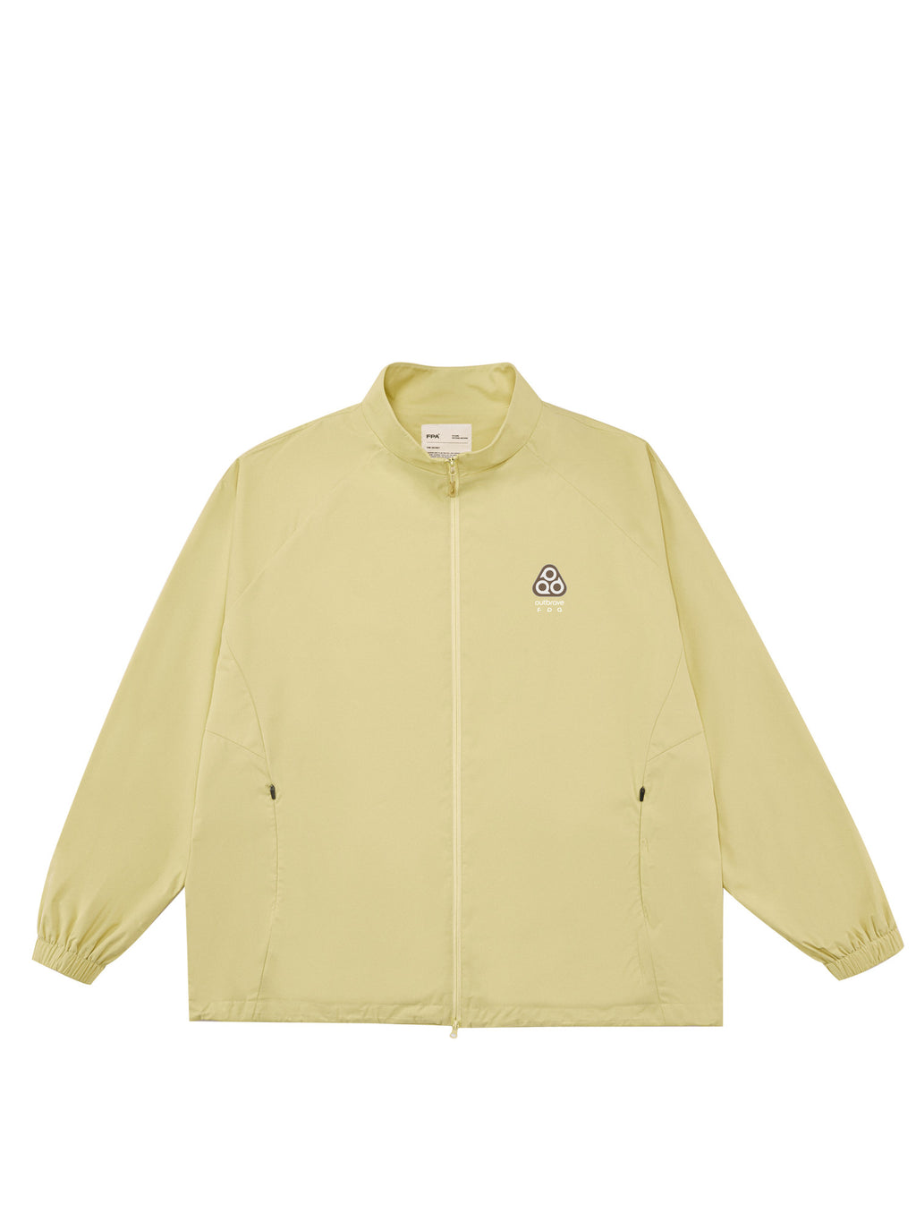 FPA Brand Triangle Logo Zip-Up Sports Jacket for Men – Spring/Fall Stand Collar Printed Lightweight Outdoor Coat