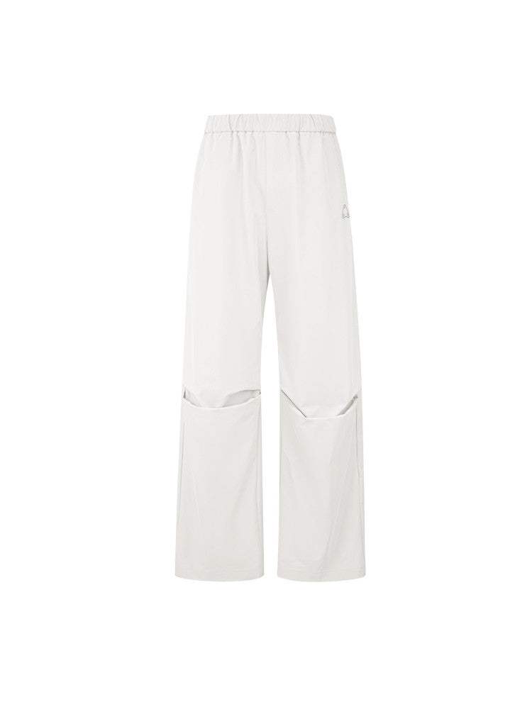 FPA Outdoor Three-Proof Adjustable Length Paratrooper Pants, National Trend Summer Design Loose Sports White Casual Pants
