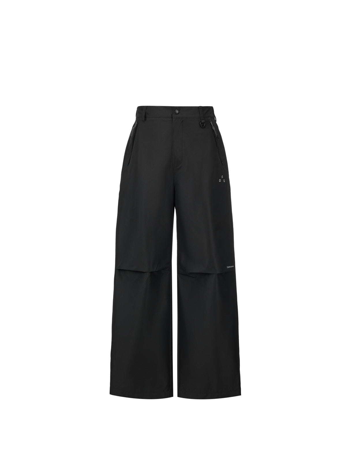 FPA Outdoor Paratrooper Pants – Hiking Straight-Leg Unisex Zip Windproof Waterproof Casual Black Long Pants for Men