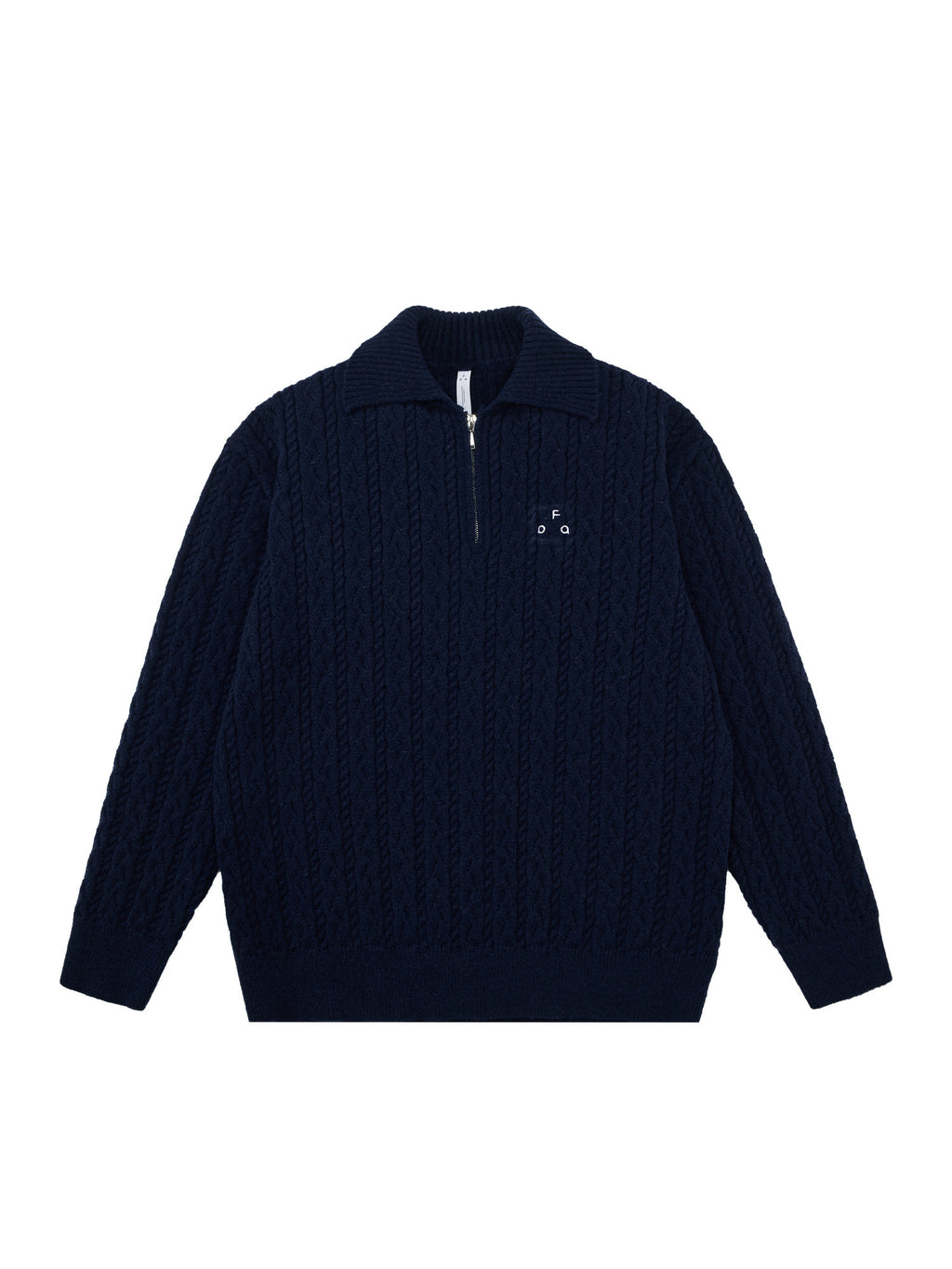 FPA Cable Knit Collar Casual Sweater 2026 New Fall/Winter Half-Zip Premium Knit Pullover for Men