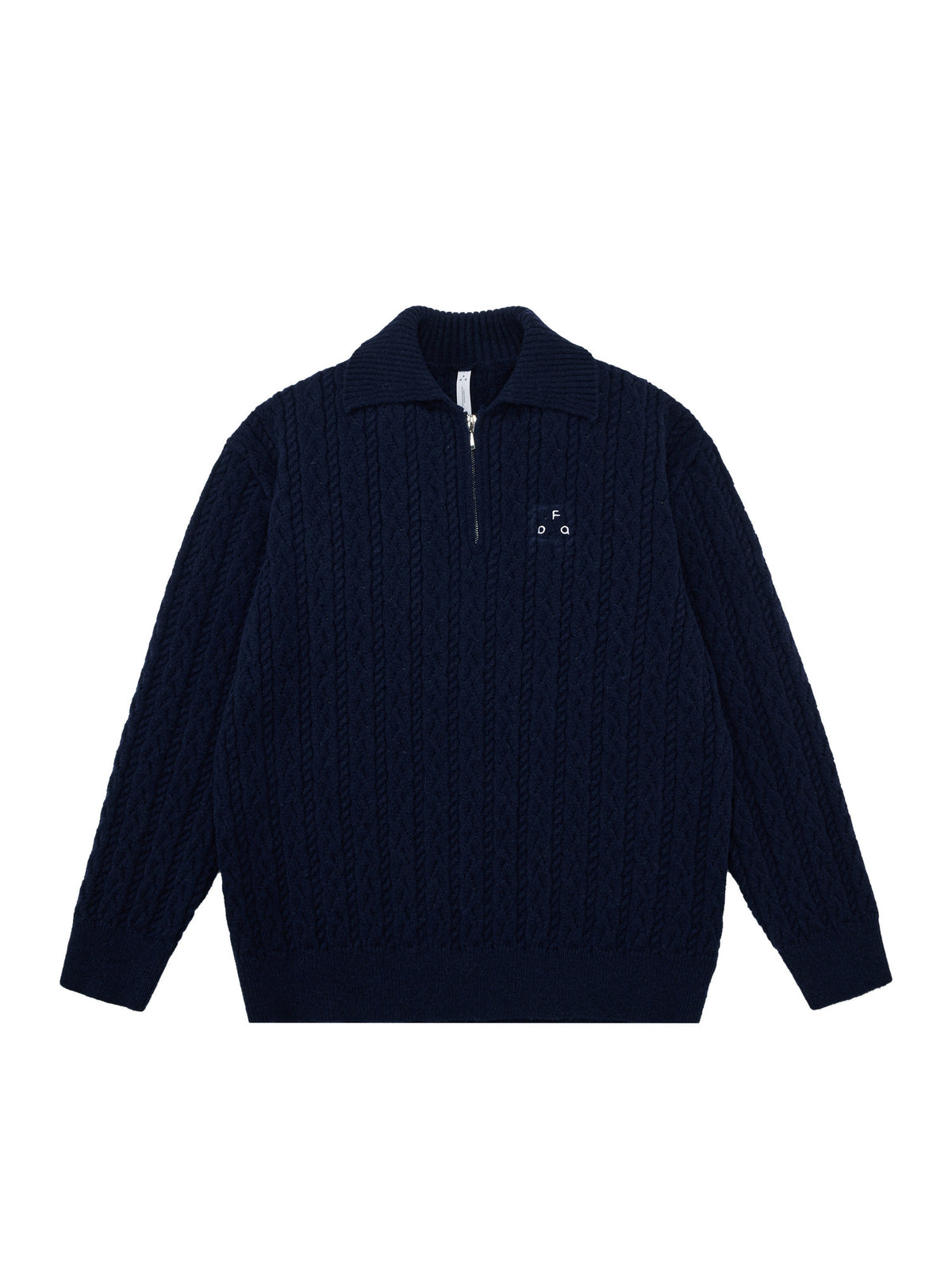 FPA Cable Knit Collar Casual Sweater 2026 New Fall/Winter Half-Zip Premium Knit Pullover for Men