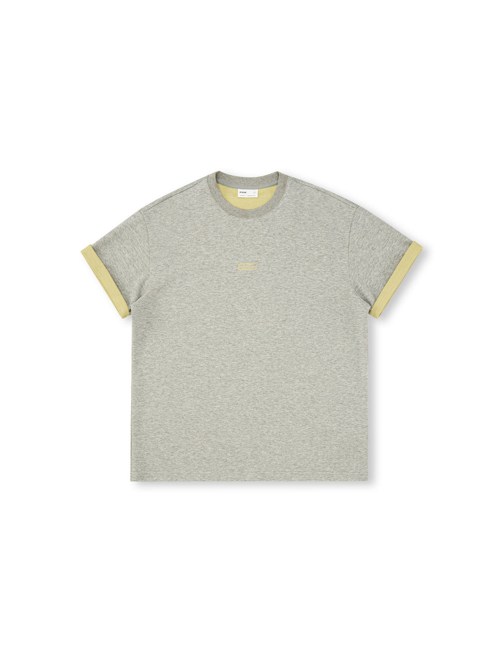 FPA Two-Tone Reversible Sleeve Sports Short Sleeve T-Shirt, Retro Chinese Style, Round Neck, Relaxed Fit, Summer Unisex Tee