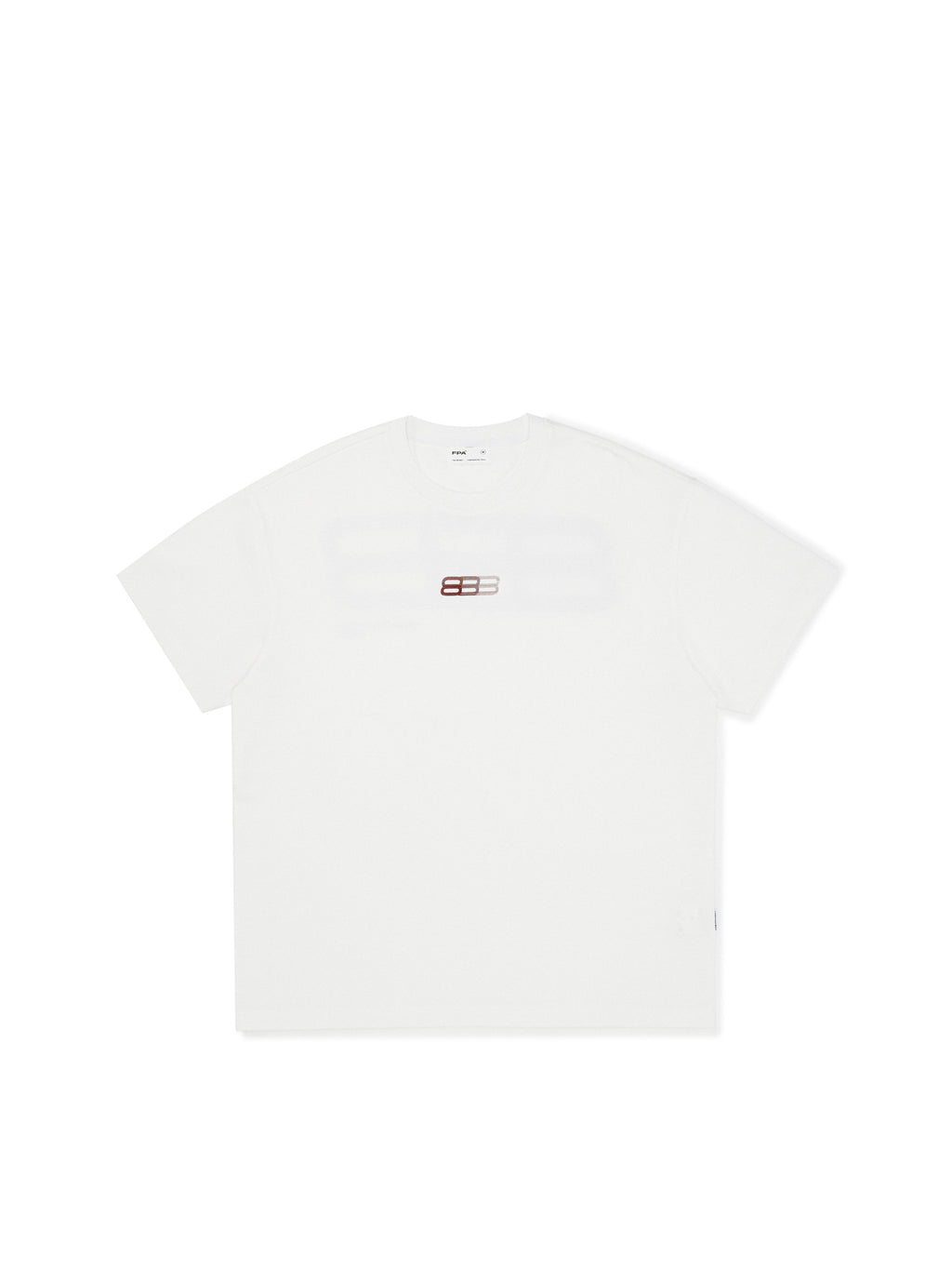 FPA Gradient Track Graphic Short Sleeve T-Shirt - Chinese Streetwear Trendy American Style Couple Summer Loose Crew Neck Tee for Men
