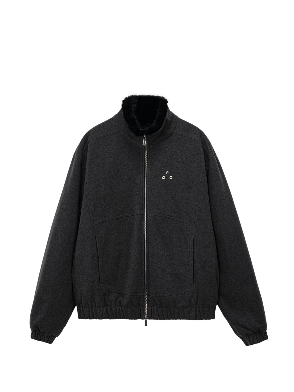 FPA Wool Collar Zipper Quilted Down Jacket Winter Thick Warm Retro Down Coat