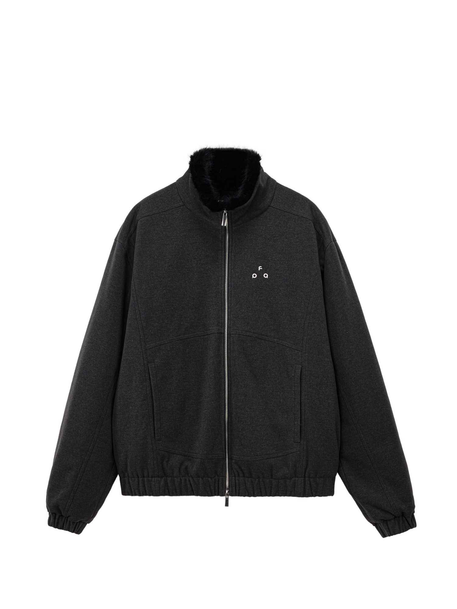 FPA Wool Collar Zipper Quilted Down Jacket Winter Thick Warm Retro Down Coat