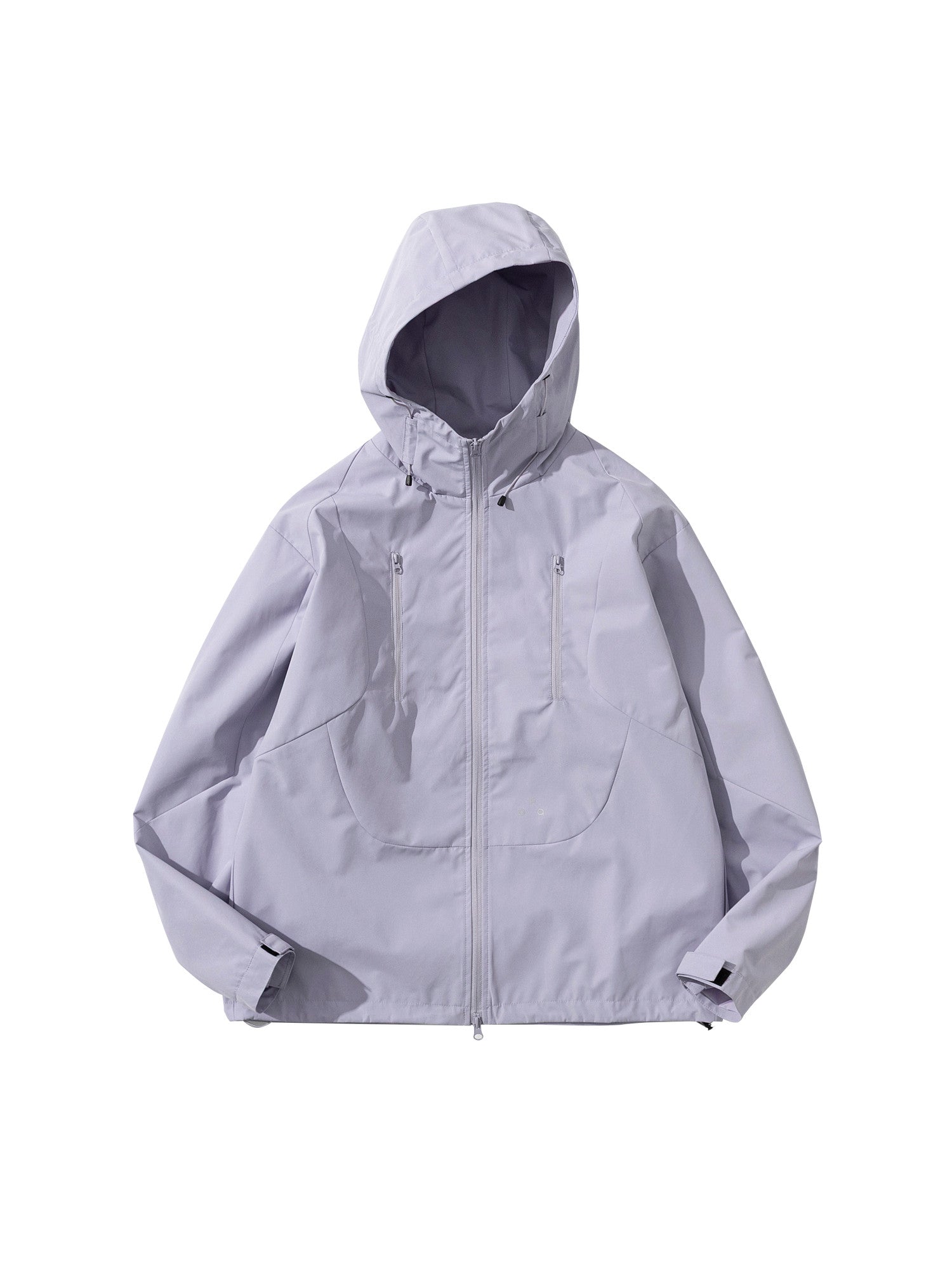 FPA Double-Layer Drawstring Hooded Structured Shell Jacket, Spring Outdoor Sports Premium Unisex Zip-Up Coat