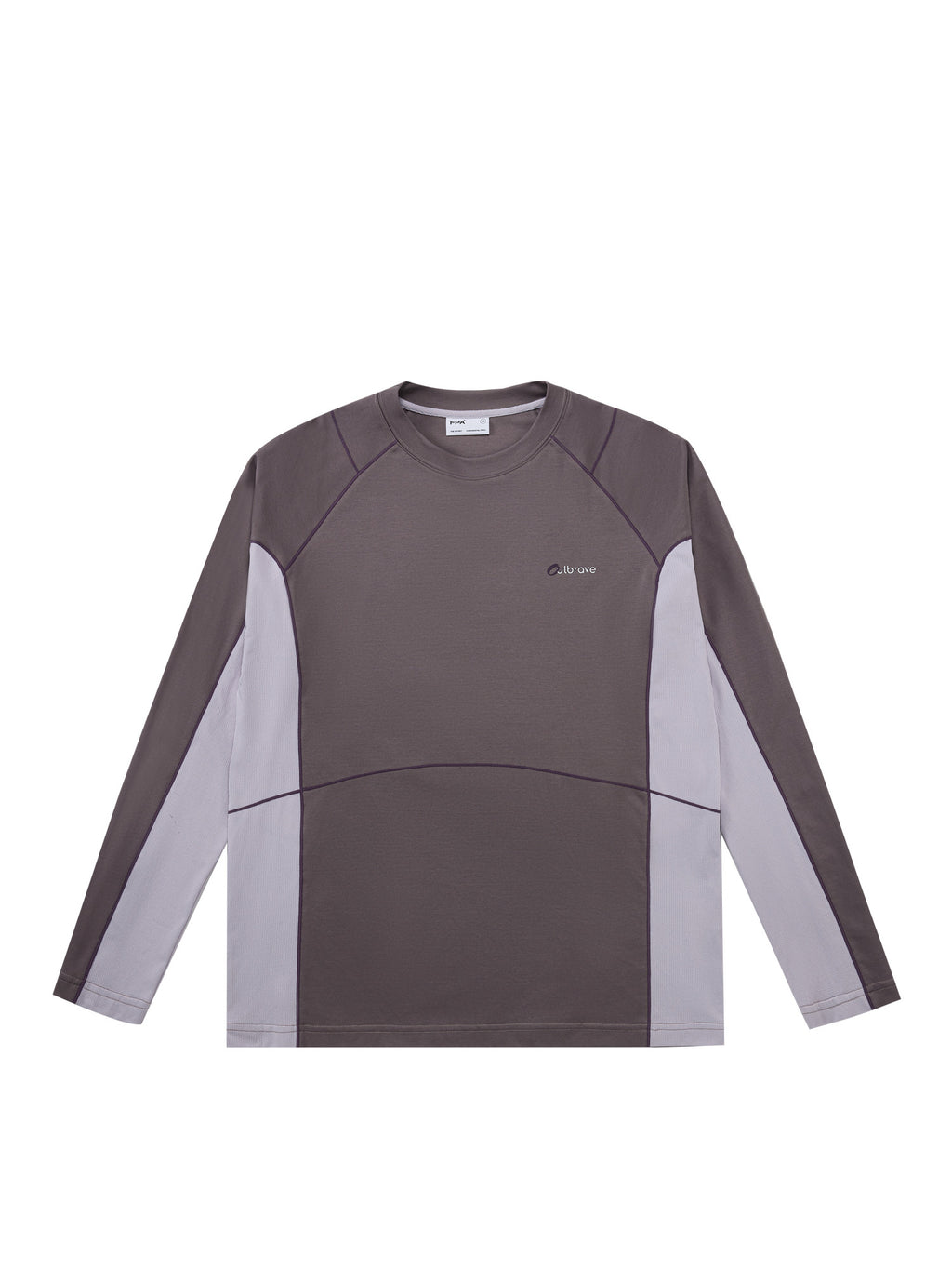 FPA Outdoor Paneled Quick-Dry Long Sleeve Tee – Autumn American-Style Round Neck Contrast Print Loose Unisex T-Shirt