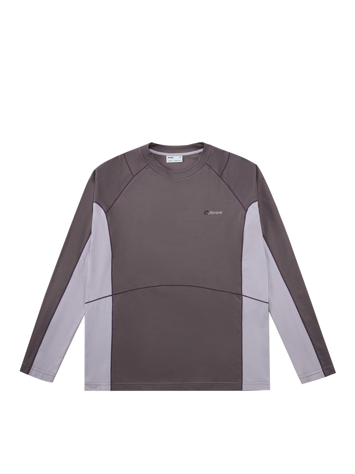 FPA Outdoor Paneled Quick-Dry Long Sleeve Tee – Autumn American-Style Round Neck Contrast Print Loose Unisex T-Shirt