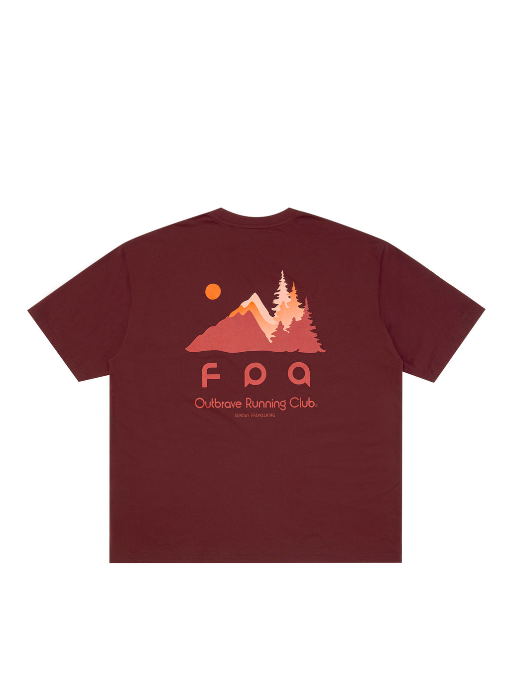 FPA Moisture-Wicking Antibacterial Cool-Touch Printed Outdoor Sports Casual T-Shirt, Chinese Trendy Round Neck Couple Short Sleeve