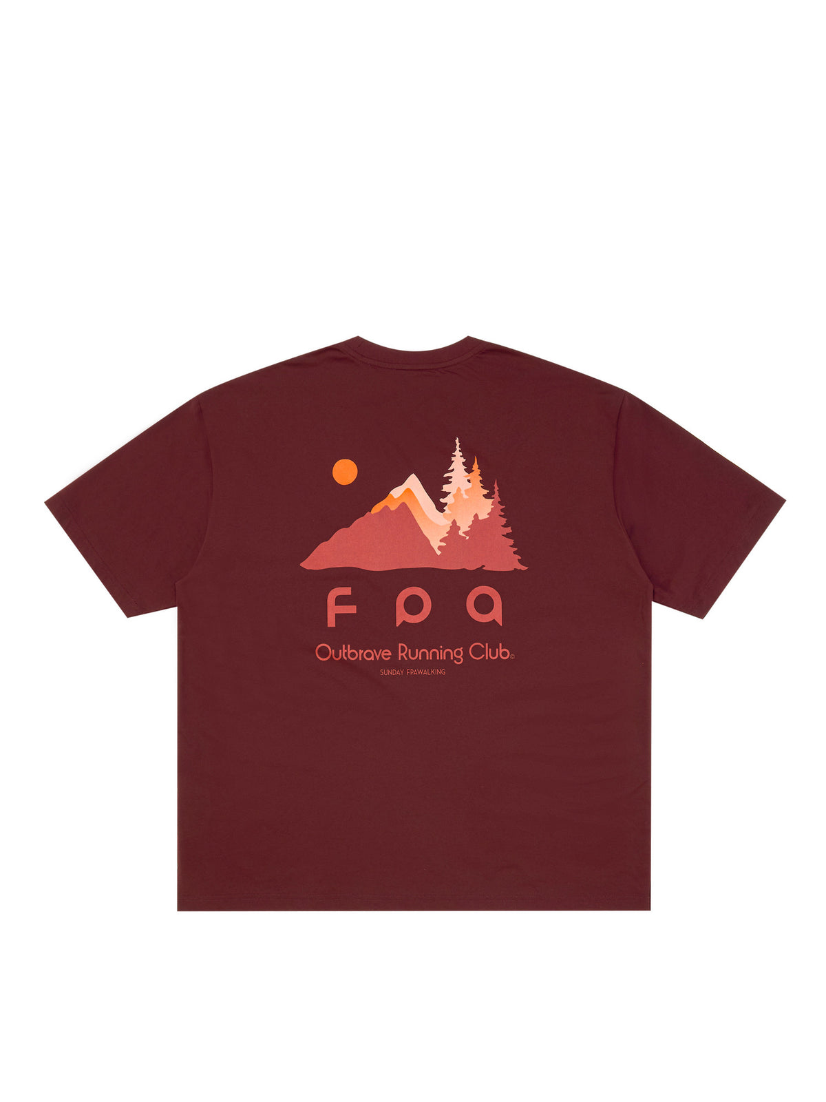 FPA Moisture-Wicking Antibacterial Cool-Touch Printed Outdoor Sports Casual T-Shirt, Chinese Trendy Round Neck Couple Short Sleeve