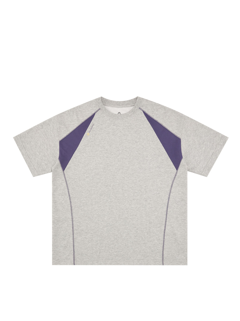 FPA Quick-Dry 7A Antibacterial Breathable Short Sleeve Summer Outdoor Cool-Touch Paneled Contrast Couple Loose T-Shirt