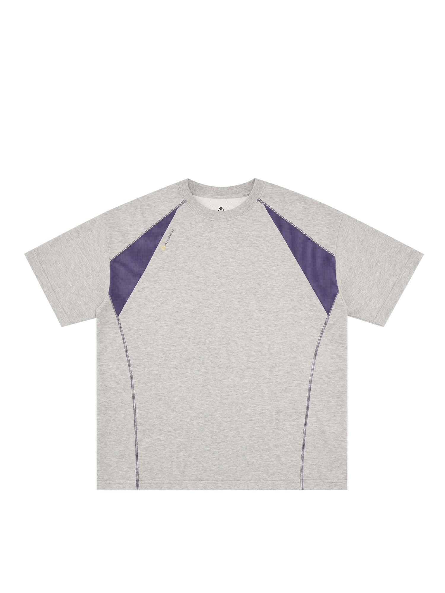 FPA Quick-Dry 7A Antibacterial Breathable Short Sleeve Summer Outdoor Cool-Touch Paneled Contrast Couple Loose T-Shirt