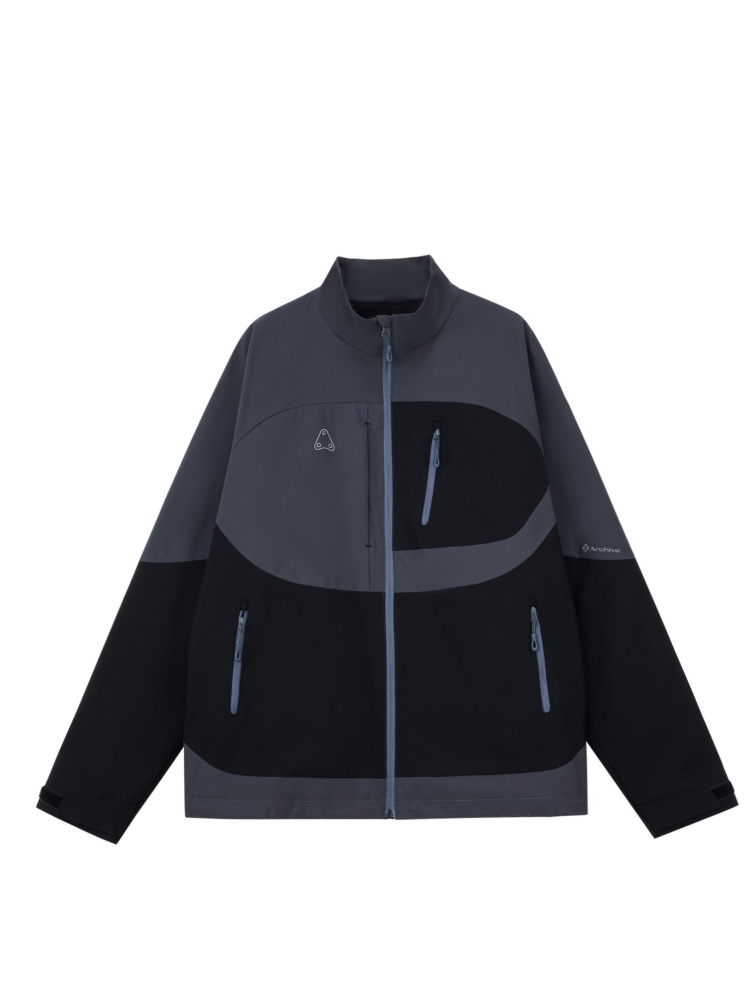 FPA Three-Proof Paneled Shell Jacket Spring Design High-End Contrast Color Stand Collar Outdoor Couple Sports Jacket for Men