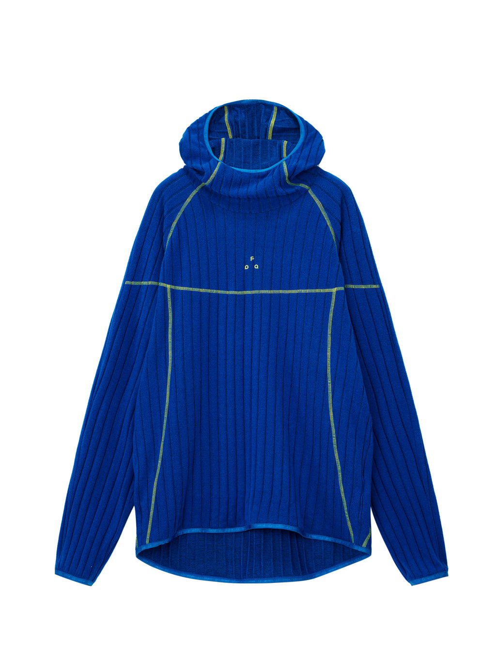 FPA Textured Contrast Long Sleeve Hooded T-Shirt 2026 New Spring/Fall Unisex Streetwear Stripe Design