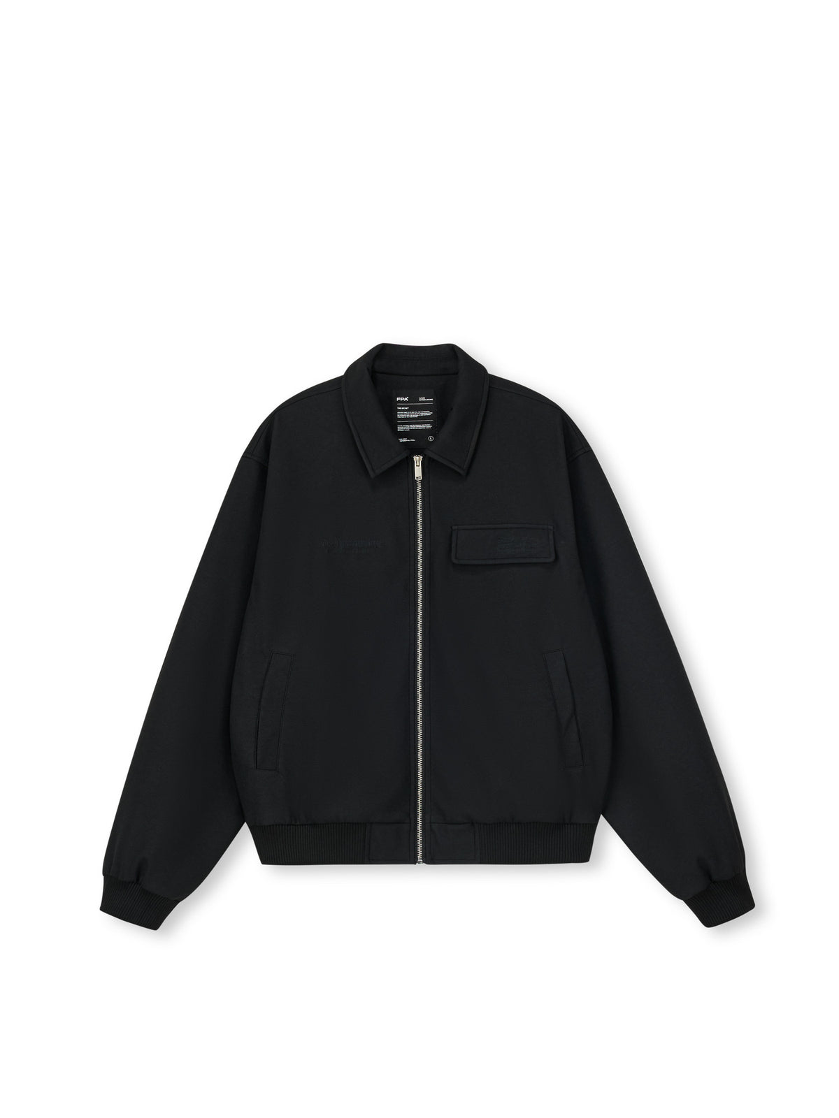 FPA Textured Sports Jacket - American Retro Streetwear Unisex Loose Short Fall Motorcycle Jacket