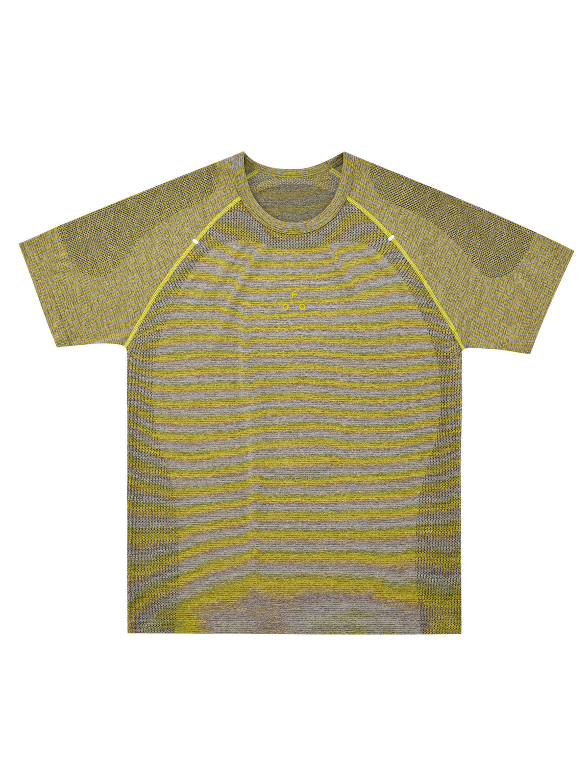 FPA Seamless Knit Color-Block Striped Short Sleeve T-Shirt, 2026 Summer New Round Neck Regular Fit Athletic Fitness Tee for Men