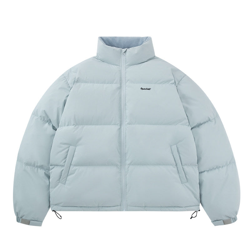 FPA 90% White Duck Down Basic Green Puffer Jacket, Thick Warm Unisex Winter Coat