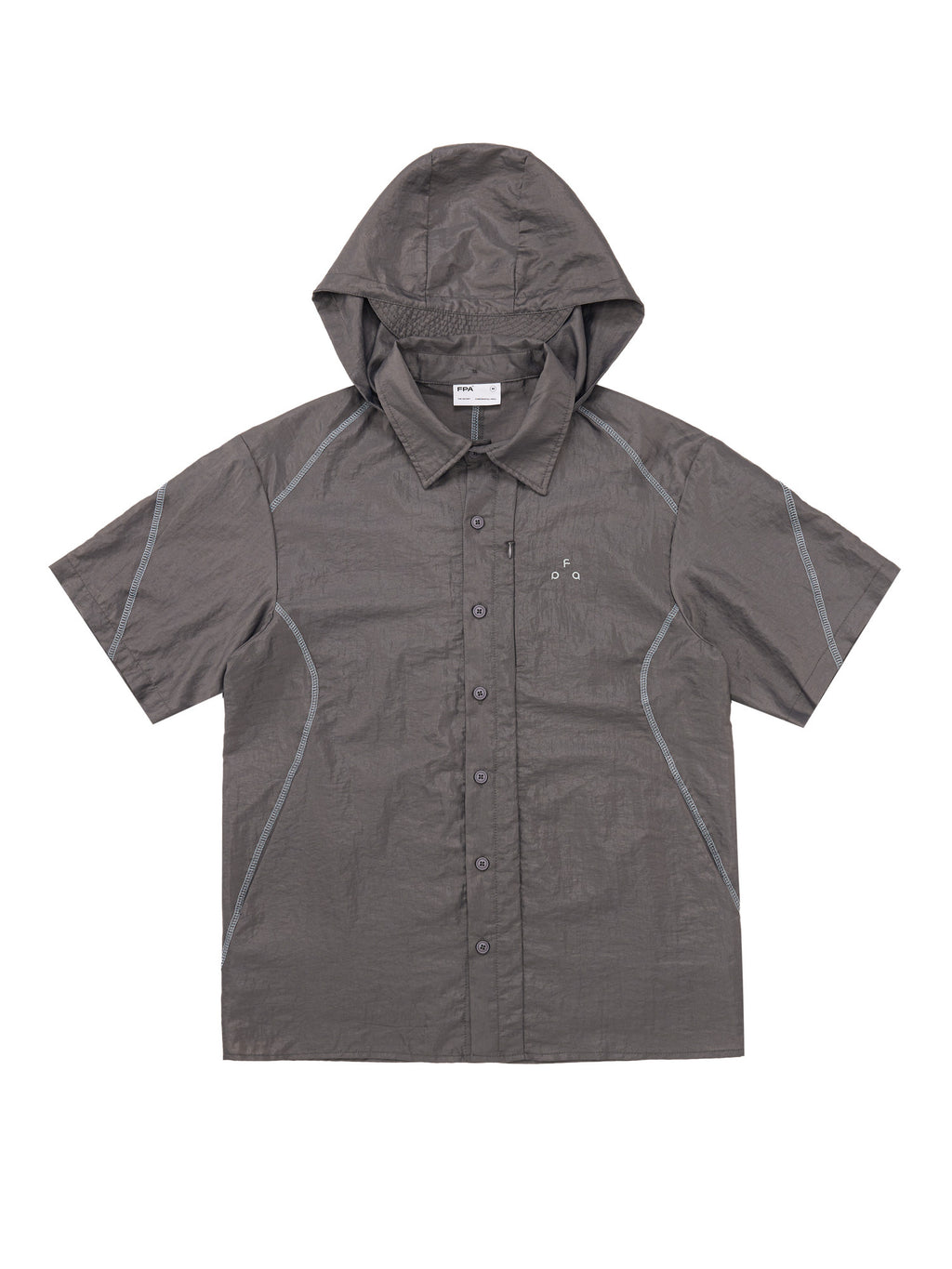 FPA Outdoor Sports Hooded Short-Sleeve Shirt 2026 New Style Lightweight Sports Shirt Jacket for Men