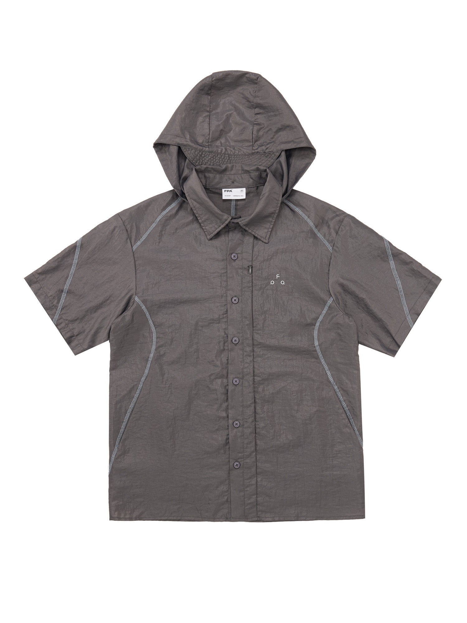 FPA Outdoor Sports Hooded Short-Sleeve Shirt 2026 New Style Lightweight Sports Shirt Jacket for Men
