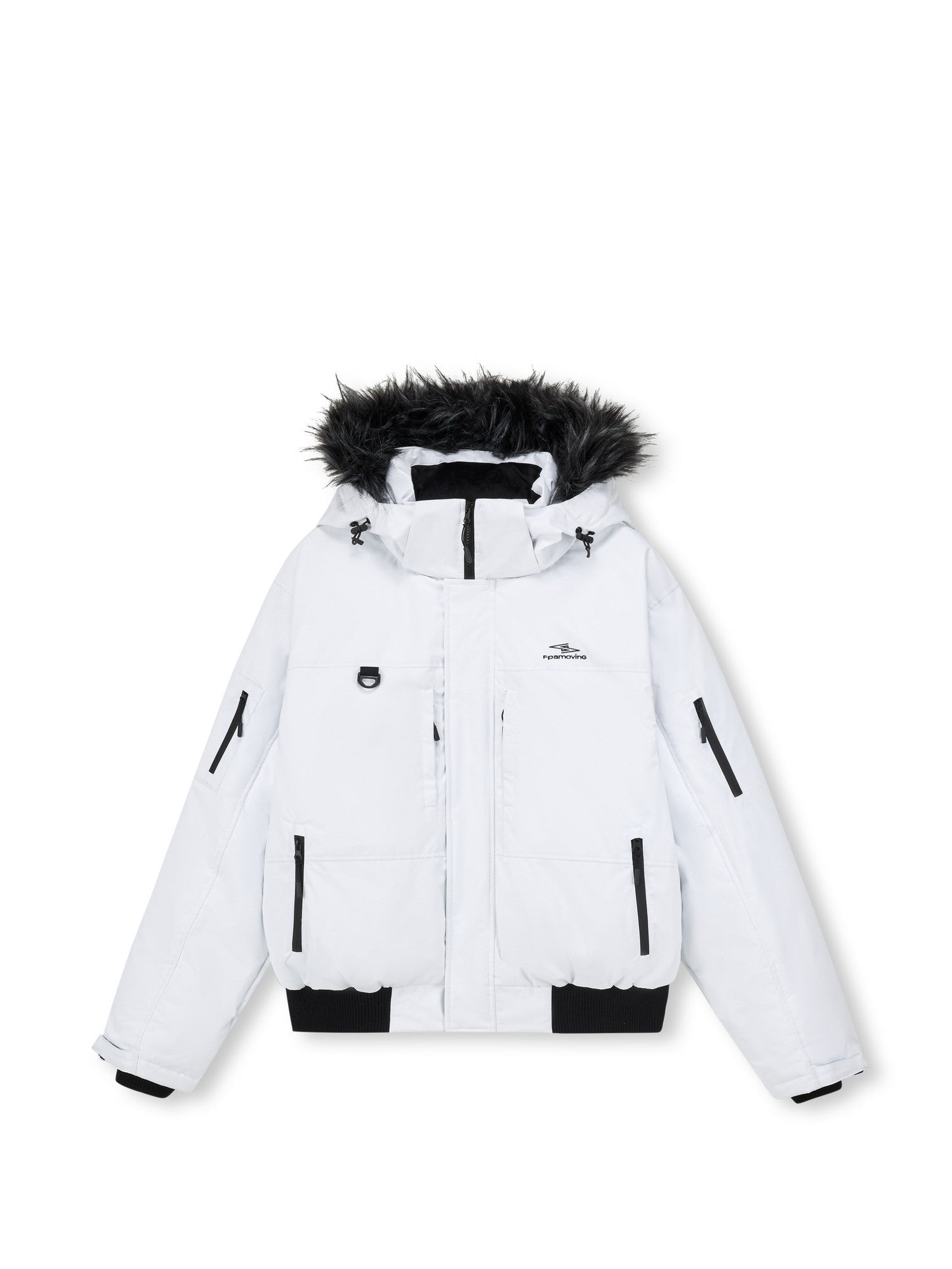 FPA Teflon Triple-Protection Extreme Cold Parka Down Jacket – Chinese Streetwear Trend, Loose Fit, Unisex, Fur Collar