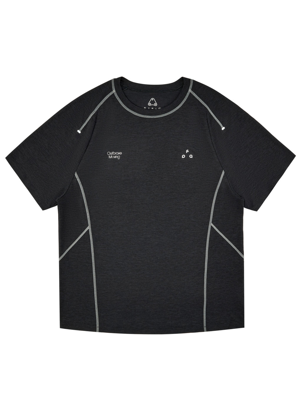 FPA Cationic Quick-Dry Antibacterial Sports Short Sleeve T-Shirt with Hasso Line, Minimalist Design Outdoor Summer Crew Neck Tee for Men