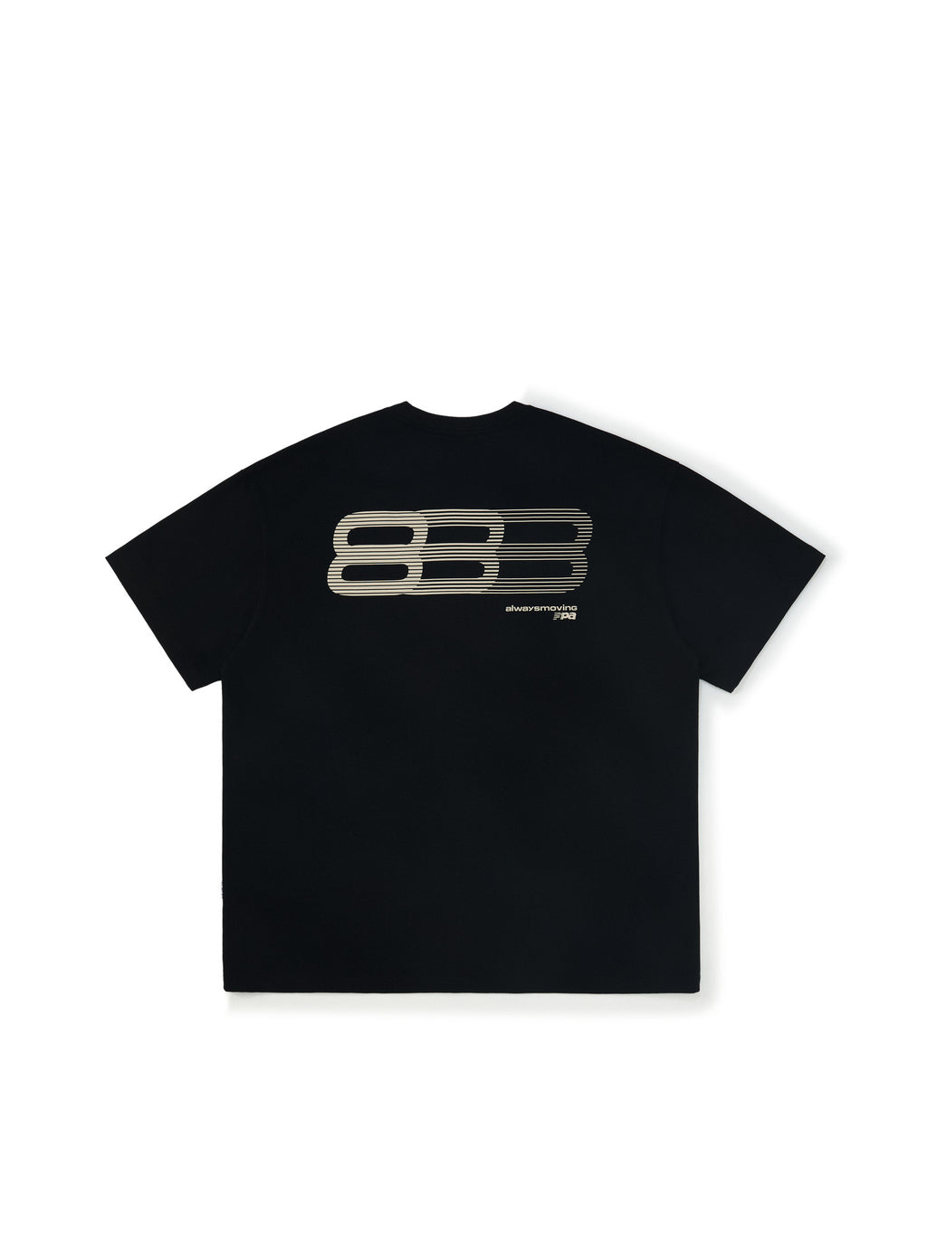 FPA Gradient Track Graphic Short Sleeve T-Shirt - Chinese Streetwear Summer Crew Neck Loose Fit Pure Cotton Couple Unisex Tee for Men