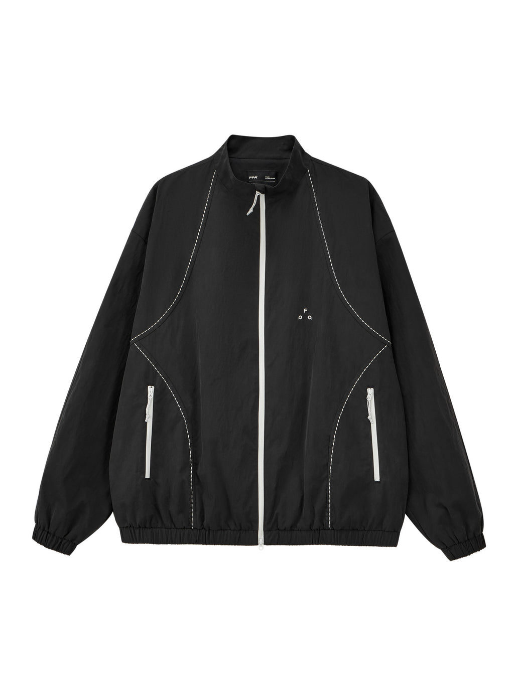 FPA Rice Grain Embroidery Casual Jacket 2026 New Style Pocket Zipper Contrast Color Couple Autumn Sports Stand Collar Coat