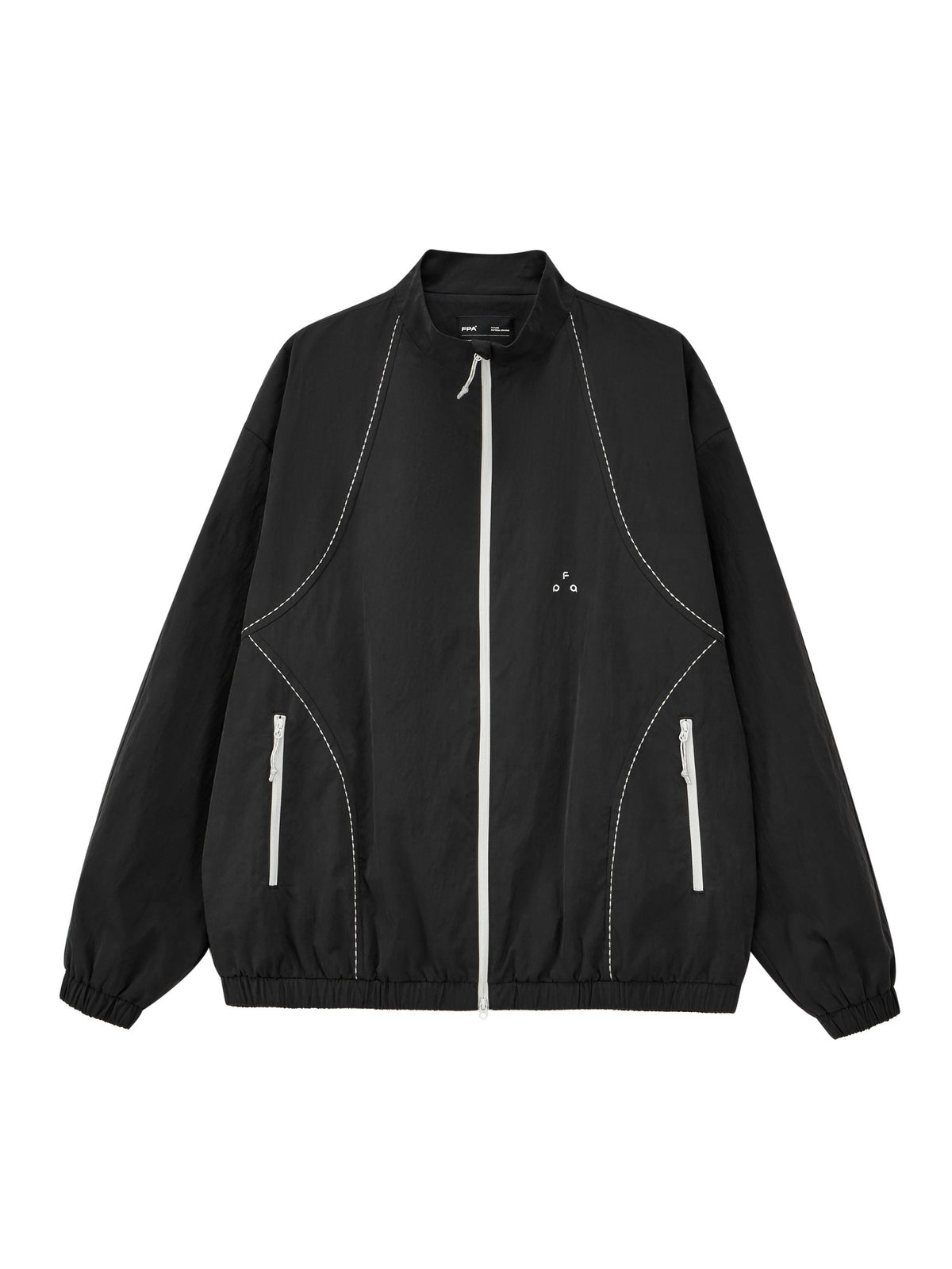 FPA Rice Grain Embroidery Casual Jacket 2026 New Style Pocket Zipper Contrast Color Couple Autumn Sports Stand Collar Coat