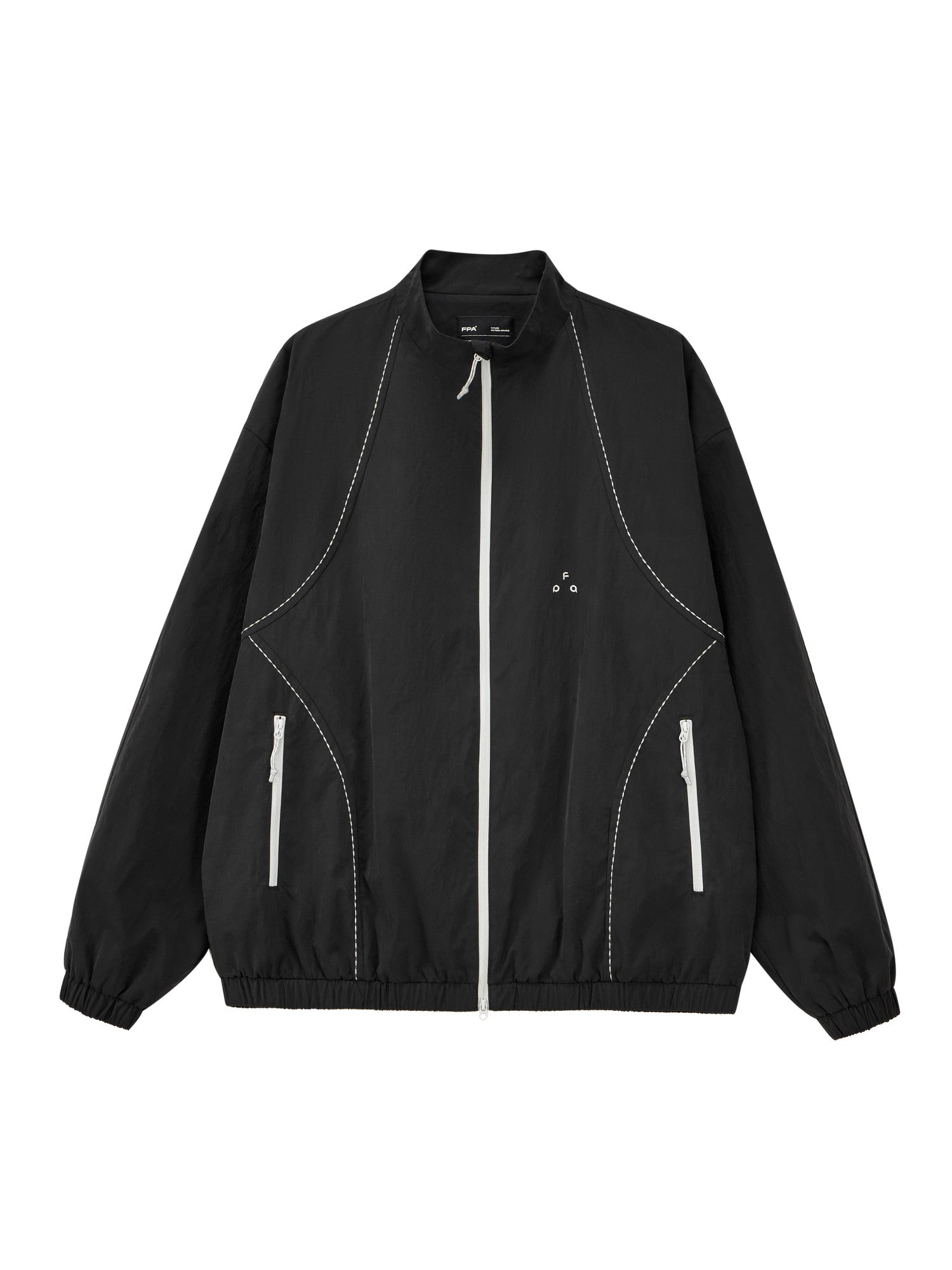 FPA Rice Grain Embroidery Casual Jacket 2026 New Style Pocket Zipper Contrast Color Couple Autumn Sports Stand Collar Coat