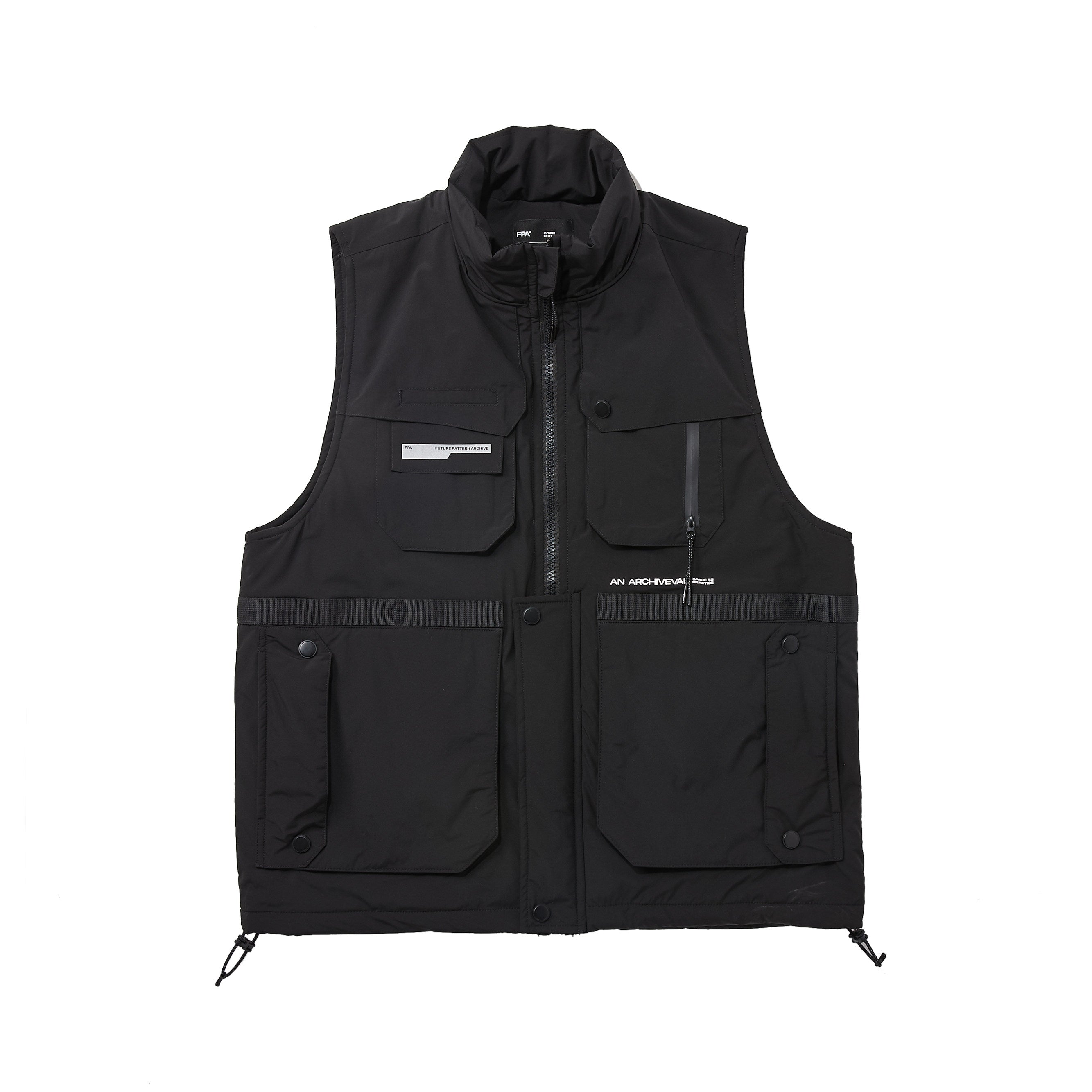 FPA (VENGETICE) Tactical Cotton Padded Vest, Workwear Cotton Jacket, Loose Fit, Chinese Streetwear, Autumn/Winter Vest Coat