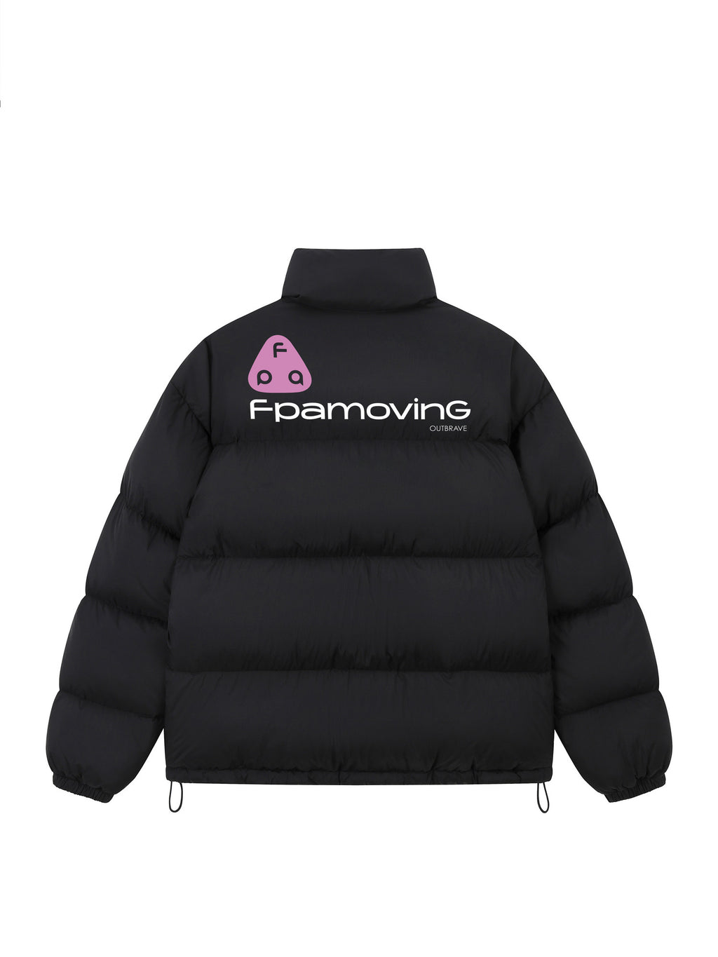 FPA Color-Block Logo Print Down Jacket Winter Sports Couple Short Thick Warm Down Coat