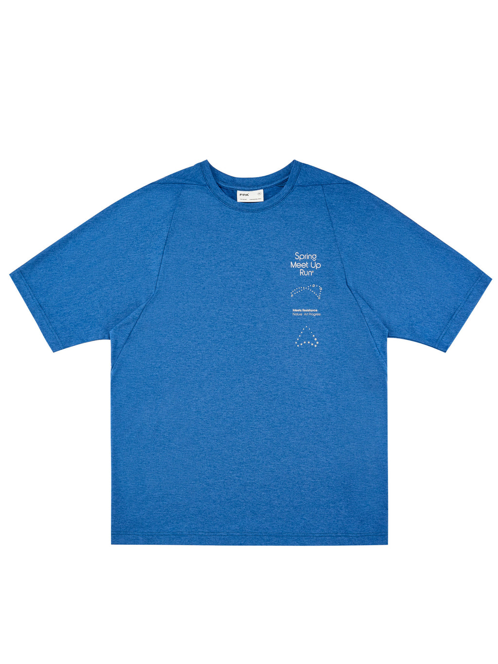 FPA Stretch Quick-Dry Yarn-Dyed Logo Print Athletic Short Sleeve T-Shirt 2026 New Summer Couple Round Neck Casual Tee