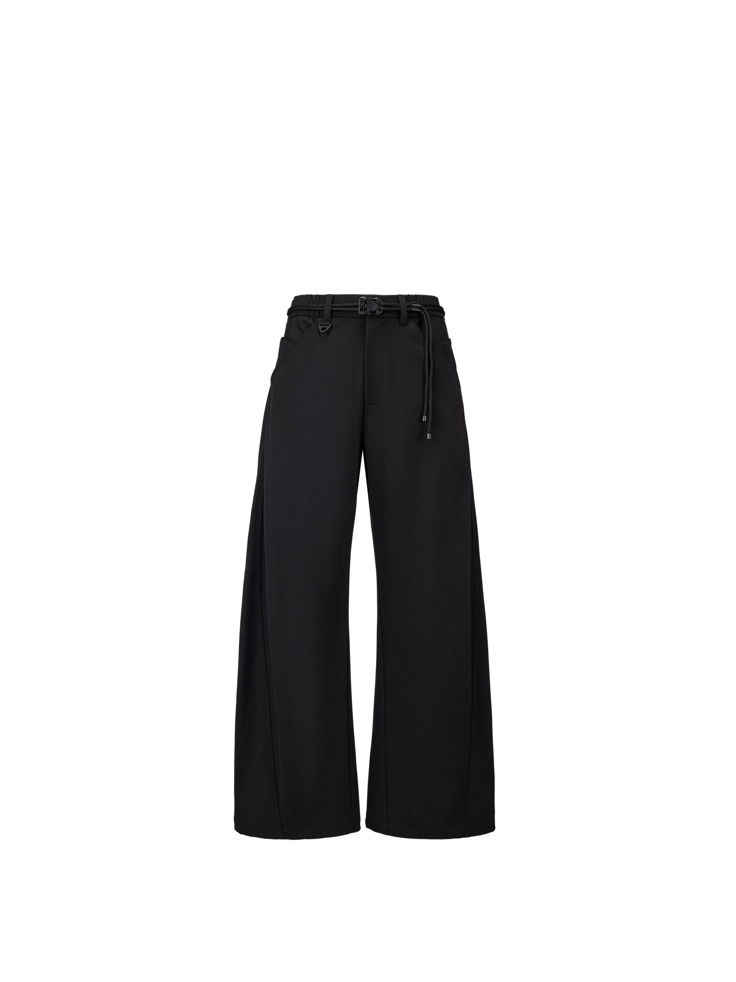 FPA Outdoor Sports Moisture-Wicking Four-Way Stretch Curved Blade Trousers 2026 New Loose Wide-Leg Black Casual Pants