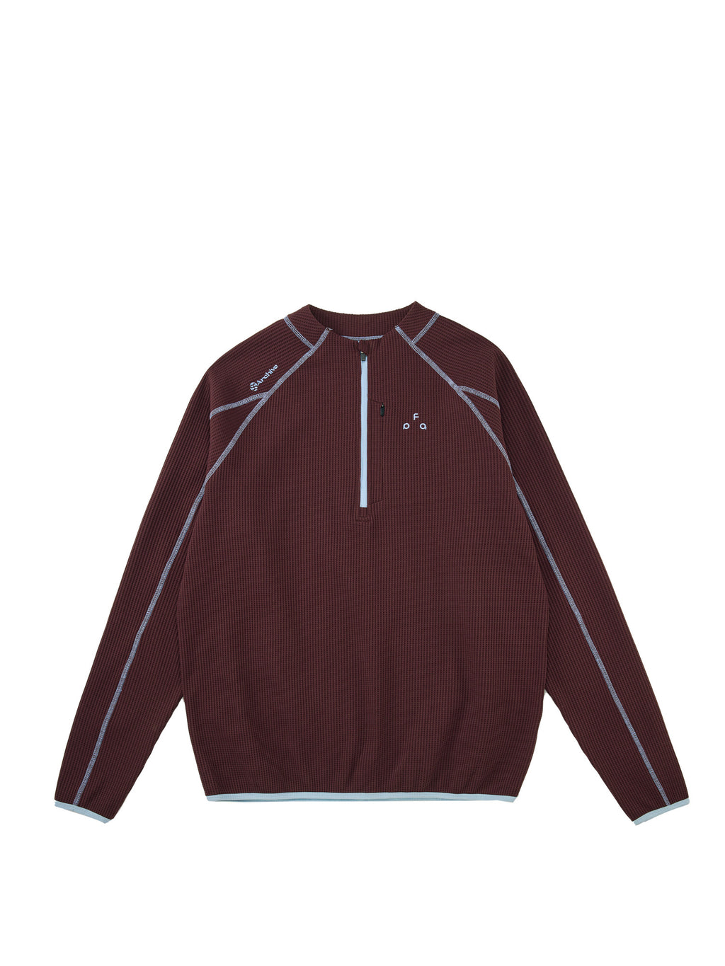 FPA Quick-Dry UPF50+ Sun Protection Long-Sleeve Sports Tee, Spring/Fall Chinese Street Style Half-Zip Half-High Collar Loose Fit Couple T-Shirt