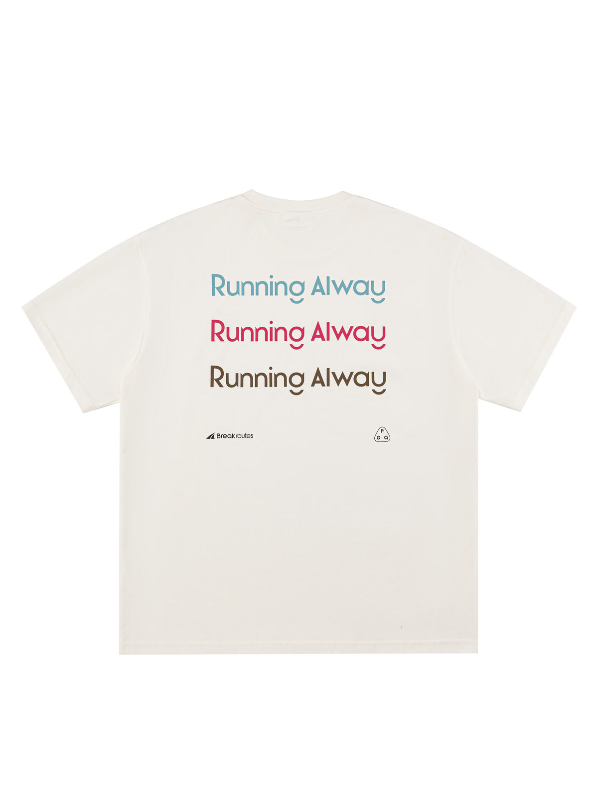 FPA Brand Slogan Contrast Color Short Sleeve Cool & Quick-Dry Outdoor Sports Casual Round Neck Summer Couple T-Shirt