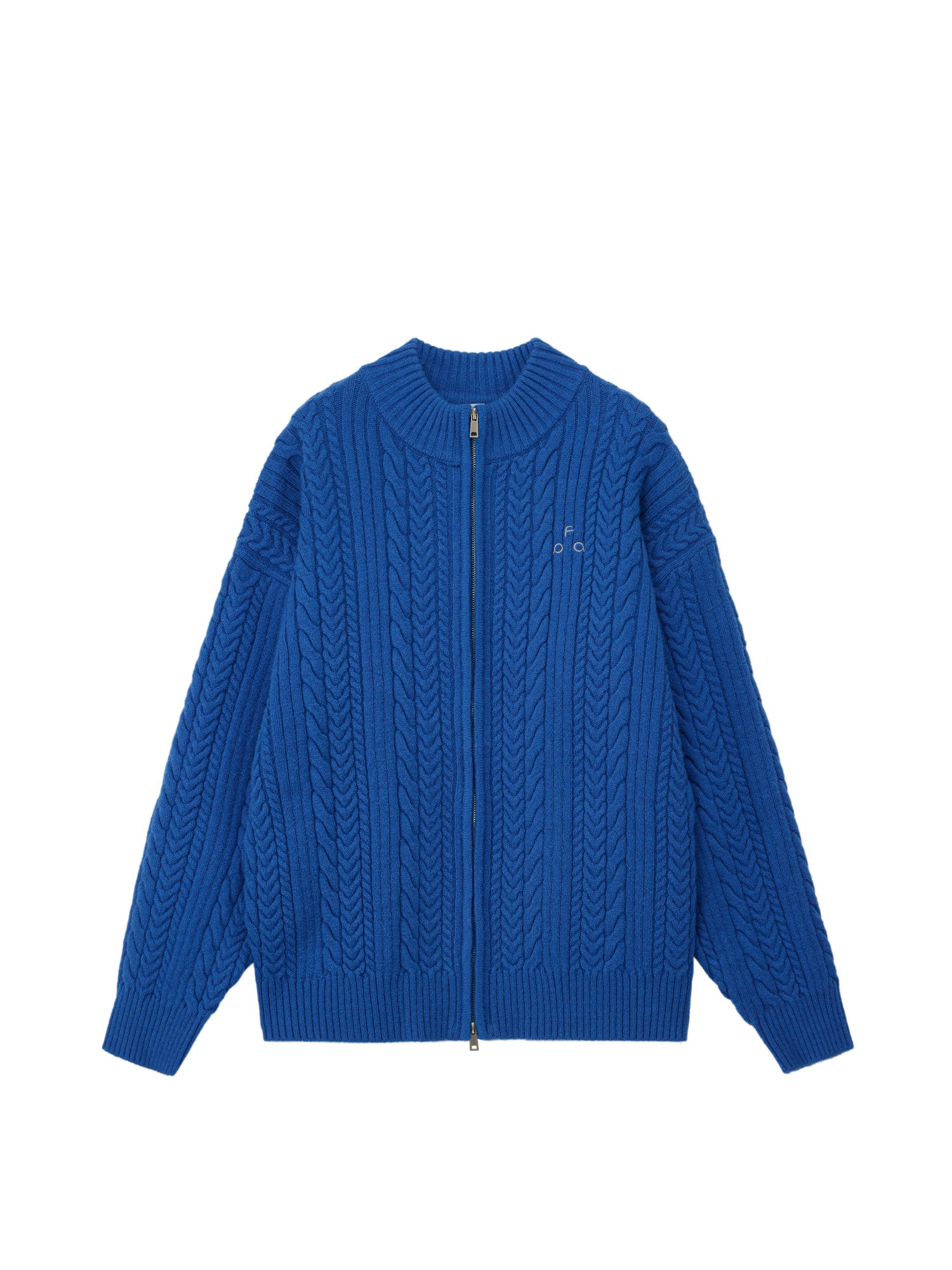 FPA Cable Knit Soft Zip-Up Sweater 2026 New Style Casual Autumn Knit Cardigan for Couples