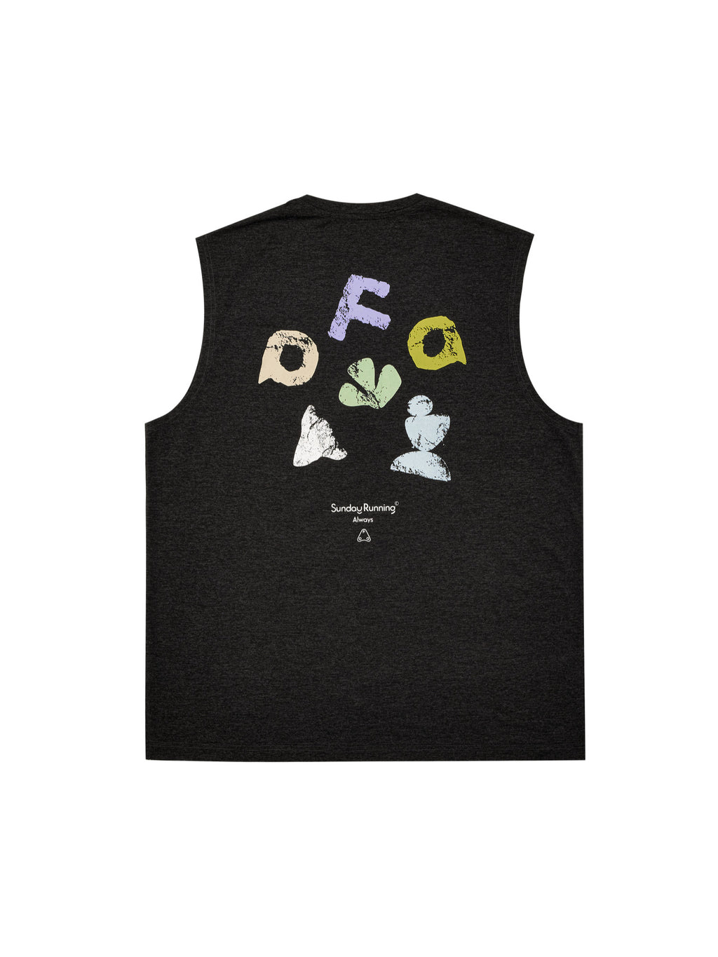 FPA Quick-Dry Breathable Outdoor Sports Contrast Color Vest - Summer Couple Round Neck Casual Printed Sleeveless T-Shirt