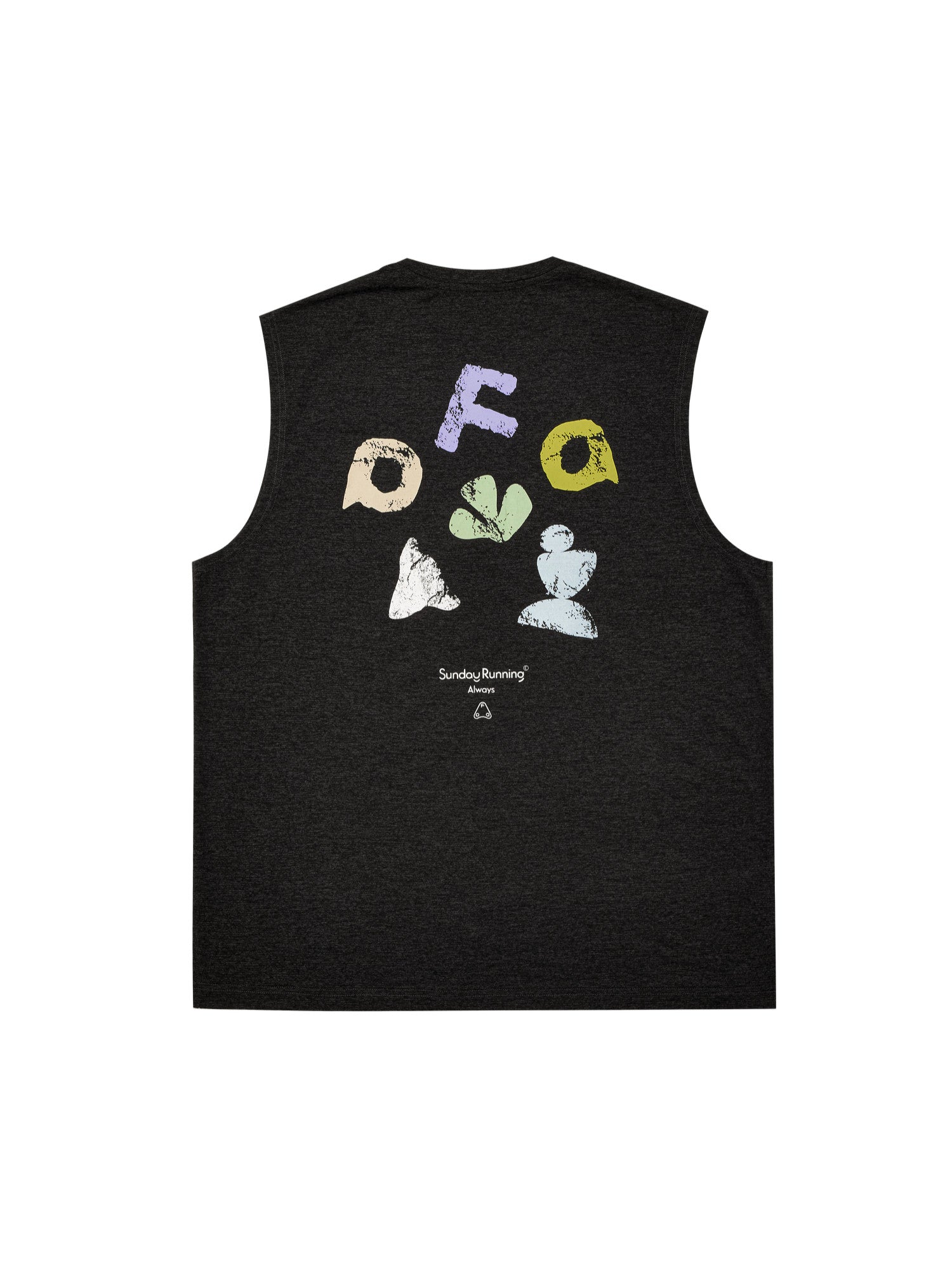 FPA Quick-Dry Breathable Outdoor Sports Contrast Color Vest - Summer Couple Round Neck Casual Printed Sleeveless T-Shirt