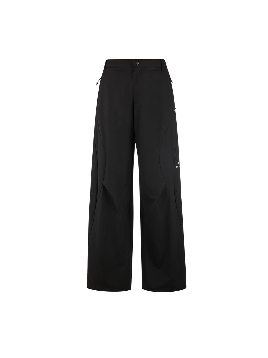 FPA Outdoor Structured Pleated Long Pants - Chinese Streetwear Loose Fit Summer Black Sports Casual Trousers